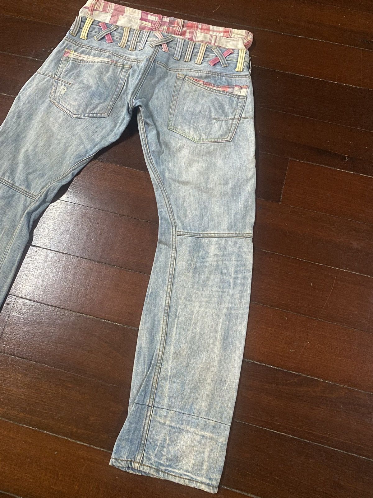 Beauty Beast VINTAGE Y2K DOMINATE DOUBLE WAISTED BONDAGE PANTS Size US 37 - 14 Thumbnail