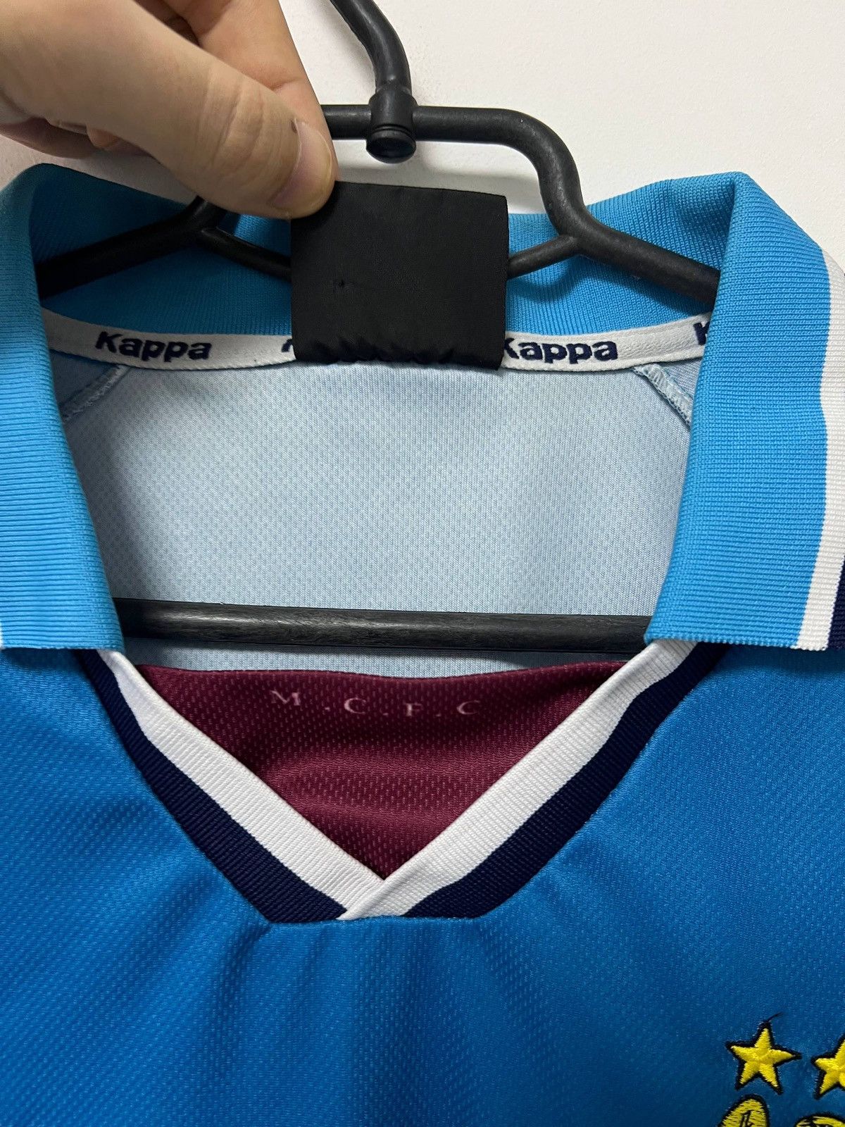Kappa Vintage Manchester City 1997 1998 1999 Football Shirt L Size US L / EU 52-54 / 3 - 11 Thumbnail