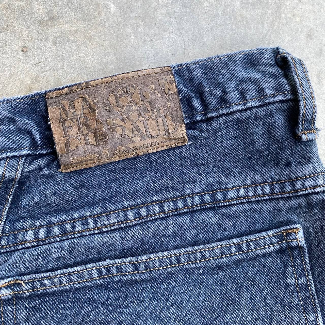 Marithe + Francois Girbaud VINTAGE 90S M.FRANCOIS GIRBAUD BAGGY FADED BLACK TALON ZIP Size US 31 - 7 Thumbnail