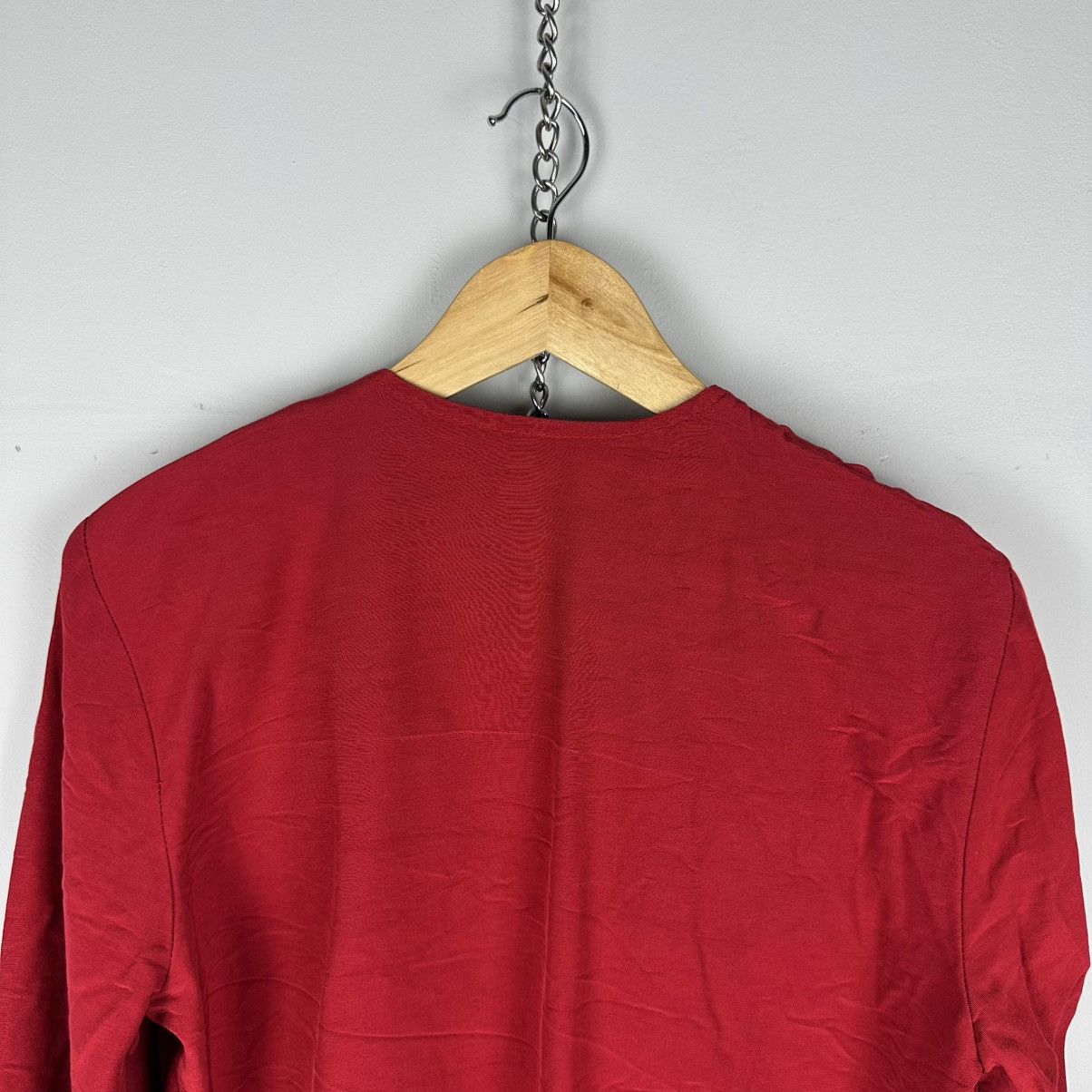 Sandro Vintage Rare Sandro 80’s Red Napaleon Cropped Blazer Size M / US 6-8 / IT 42-44 - 19 Thumbnail