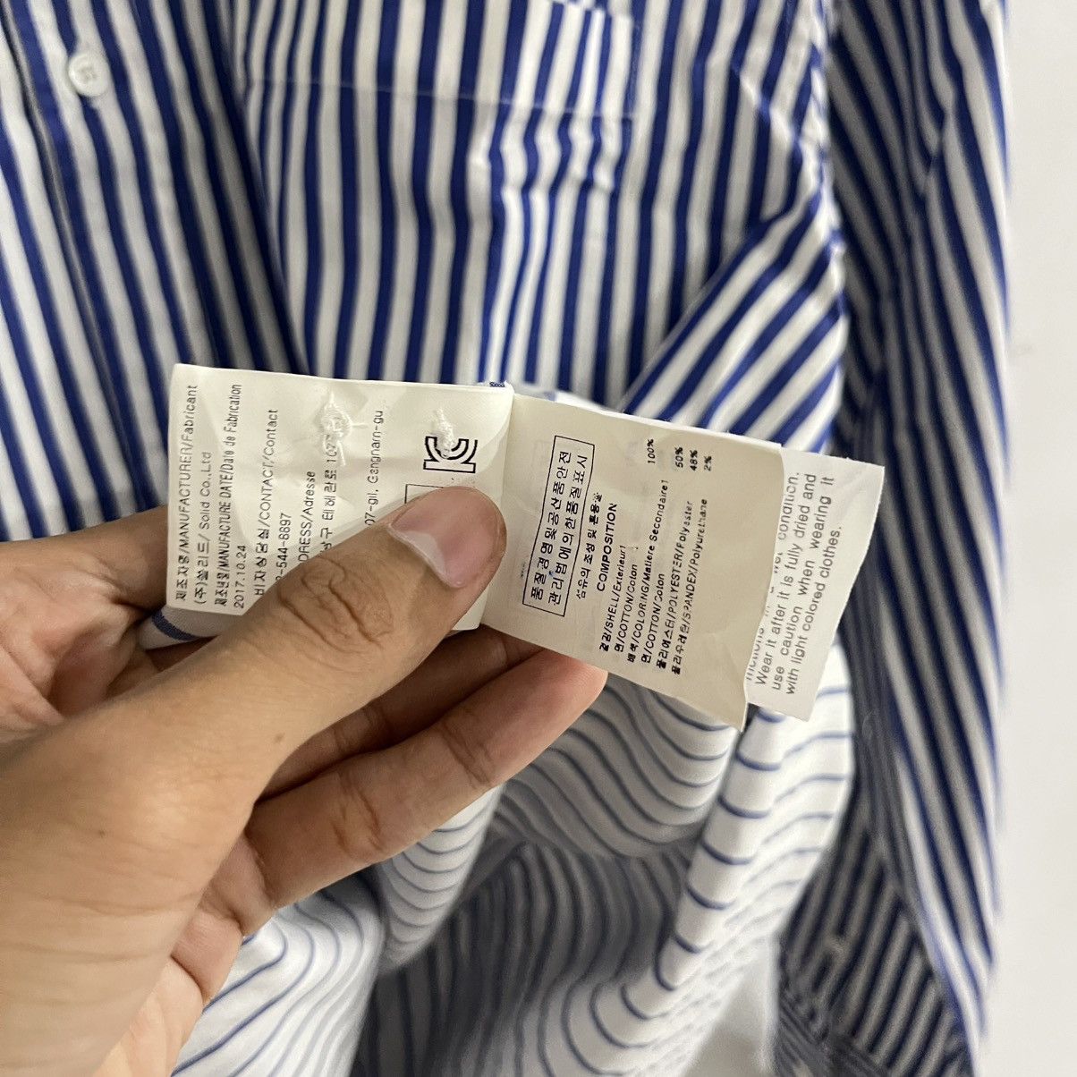Solid Homme Solid Homme Wooyoungmi - Striped Layered Longsleeve Shirt Size US L / EU 52-54 / 3 - 7 Thumbnail