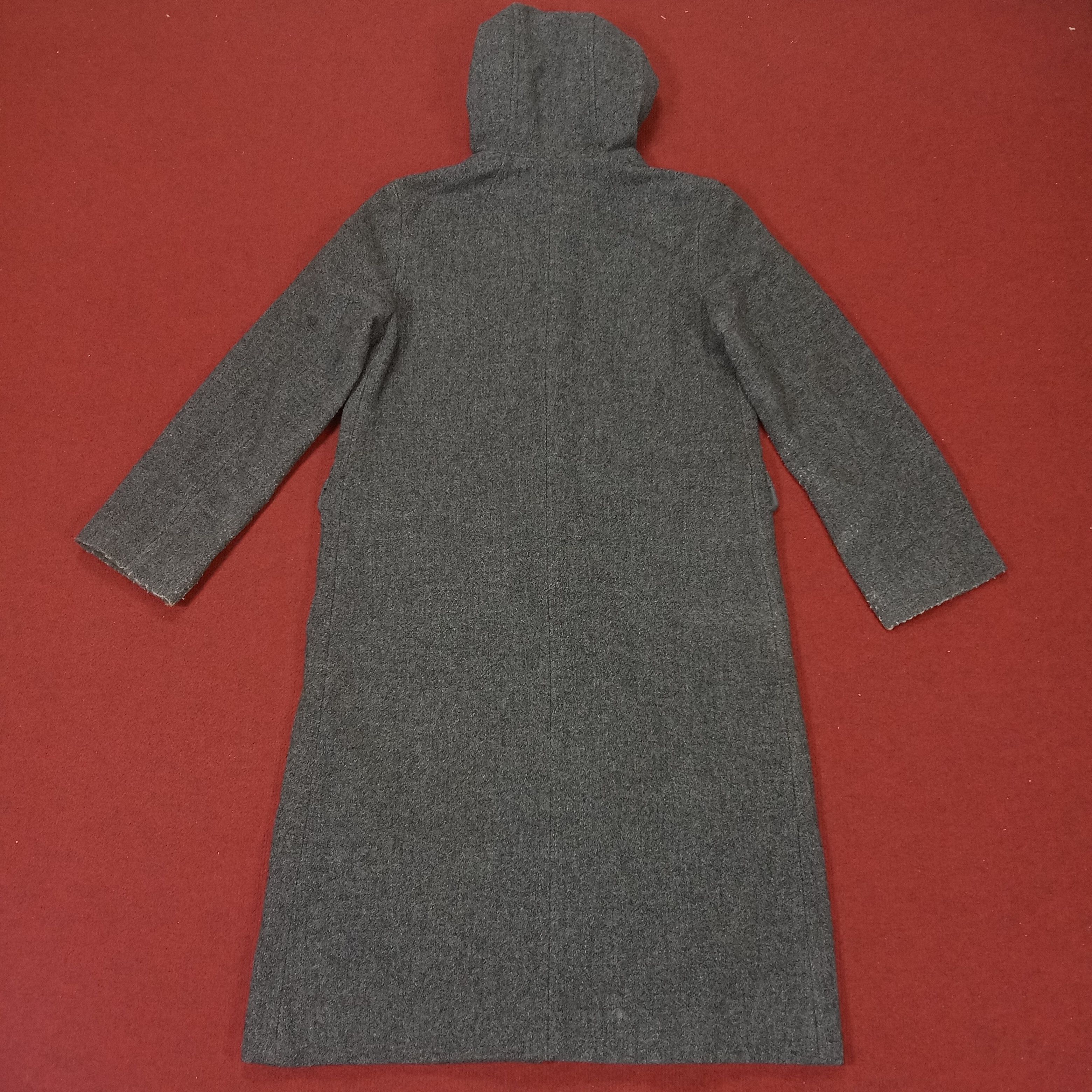 Burberry × Vintage Burberrys Blue Label Fleece Trench Long Jacket With Hoodies Size US S / EU 44-46 / 1 - 5 Thumbnail