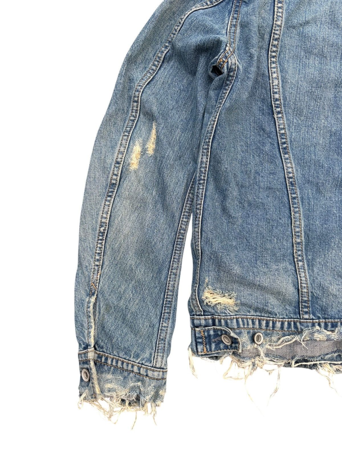 GOA RARE💥GOA NIMES SELVEDGE RUSTY PUNK DOSTRESSED DENIM JACKET Size US M / EU 48-50 / 2 - 9 Thumbnail