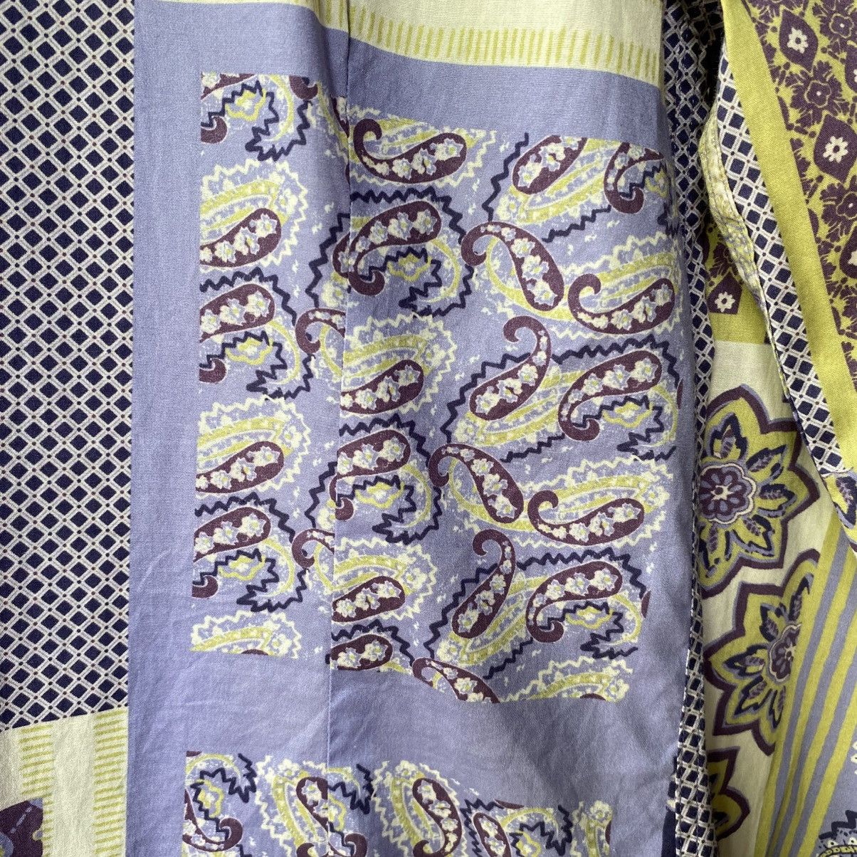 Etro Etro Purple Patchwork Print Long Sleeve Shirt Size XS / US 0-2 / IT 36-38 - 19 Thumbnail