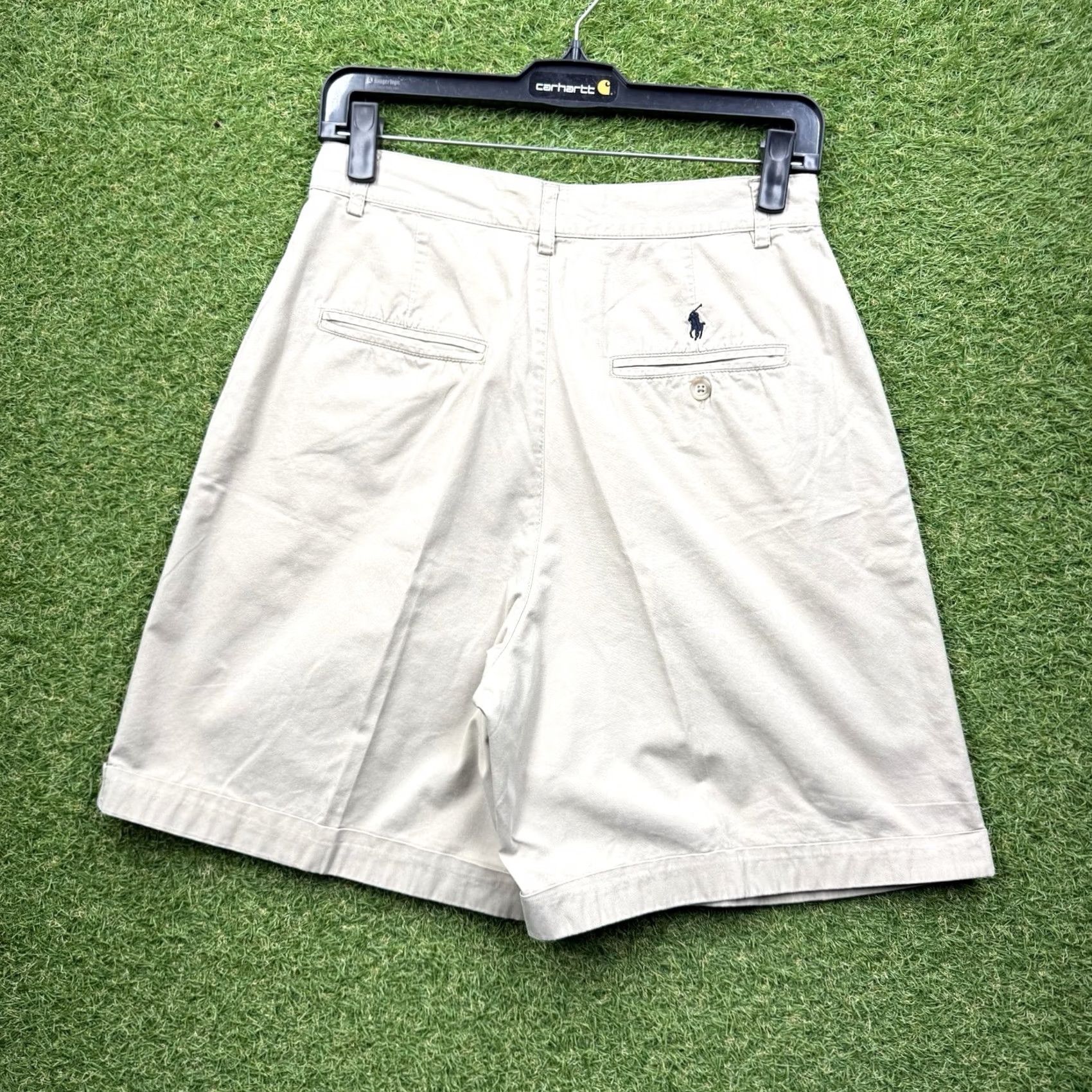 Polo Ralph Lauren Polo Ralph Lauren Shorts Womens 10 Khaki Twill Pleated High Rise Preppy Sport Size 32" / US 10 / IT 46 - 2 Thumbnail