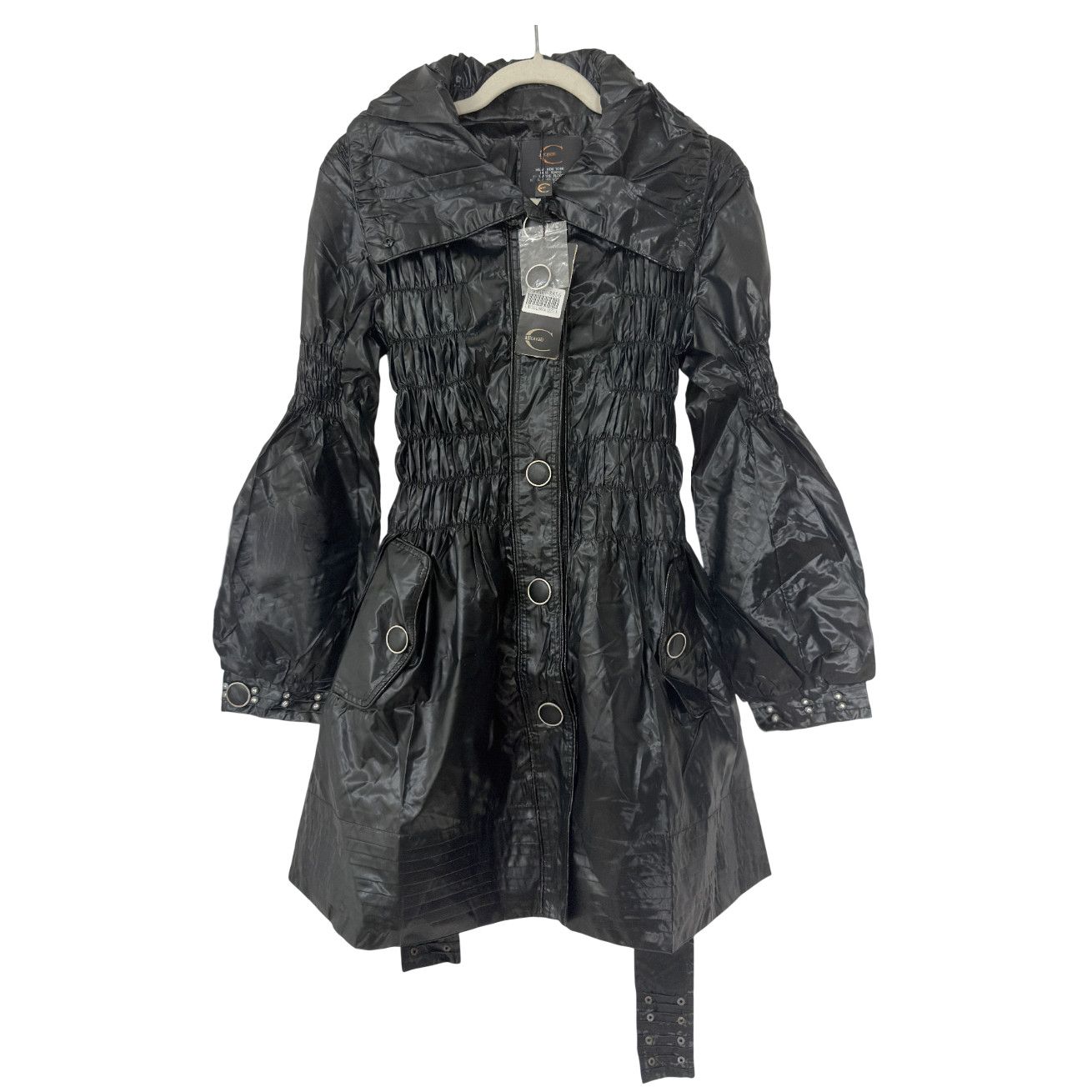 Just Cavalli NWT Just Cavalli Sculptural Leather Coat Size L / US 10 / IT 46 - 6 Thumbnail