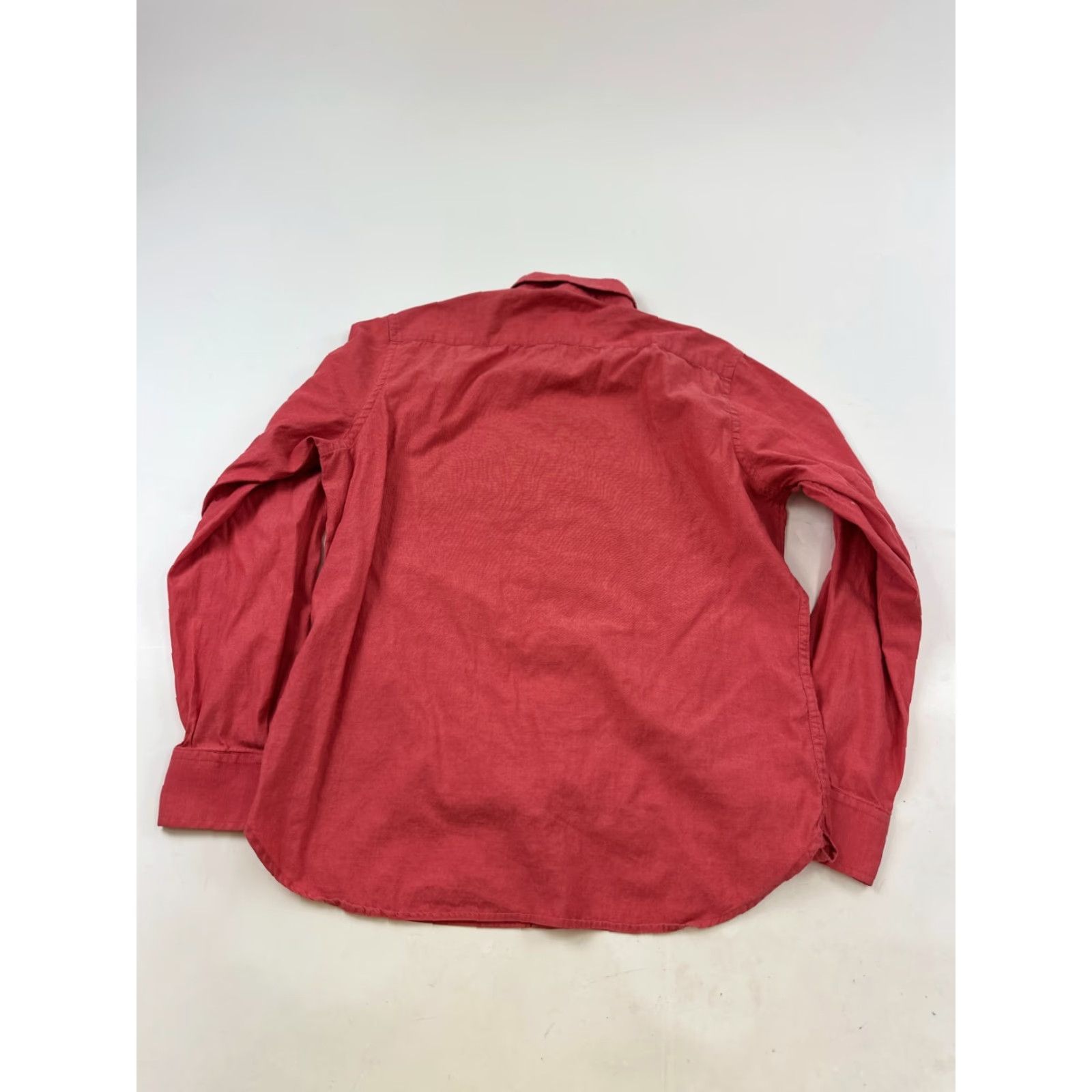 Banana Republic Banana Republic Shirt Mens Medium Red Classic Long Sleeve Collared Button Down Size US M / EU 48-50 / 2 - 6 Thumbnail