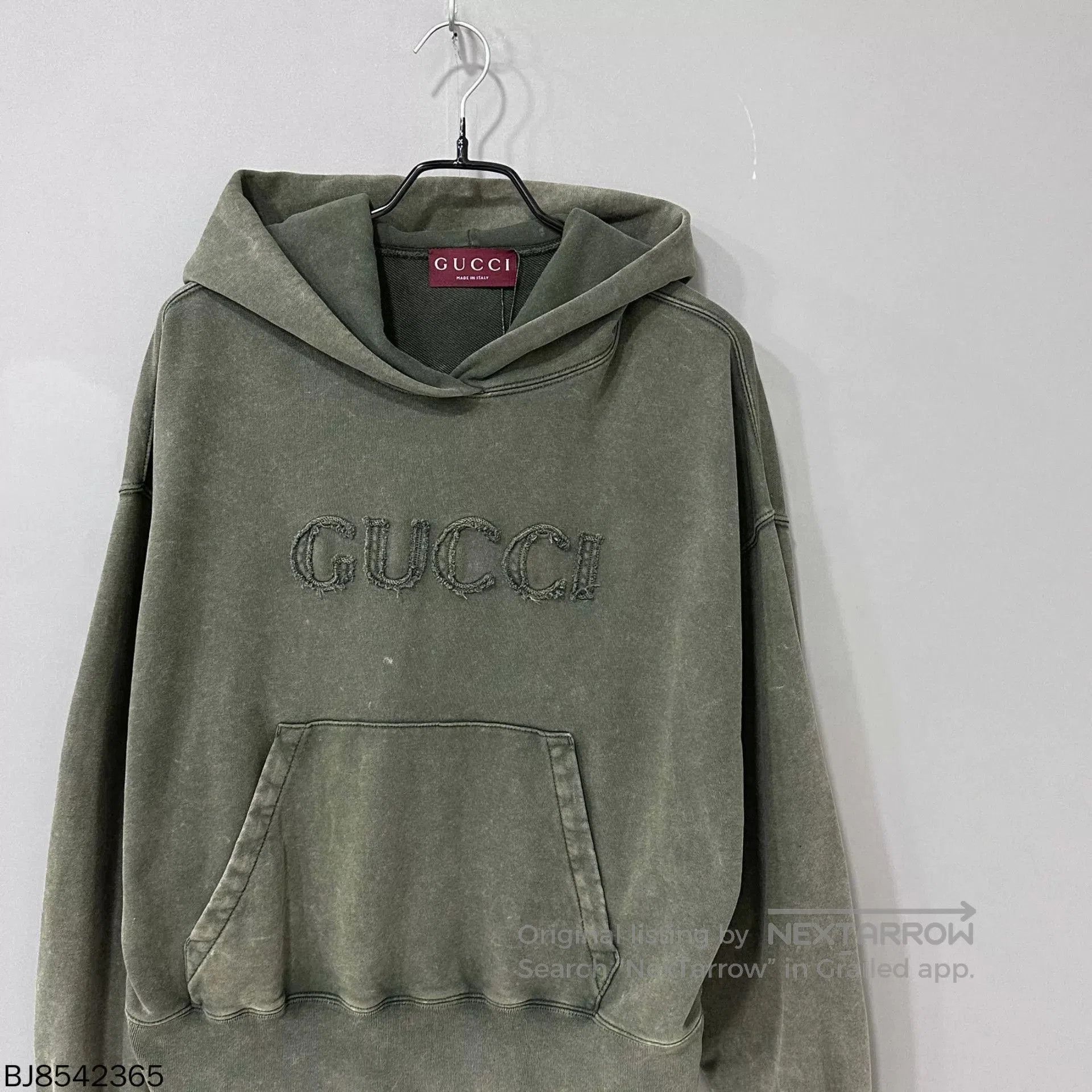 Gucci Green Hoodie with Front Pocket, Size S. Size US S / EU 44-46 / 1 - 2 Thumbnail