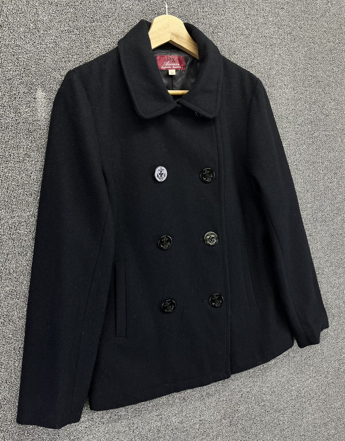 Avirex Vintage Avirex Black Wool Jacket Size L / US 10 / IT 46 - 2 Thumbnail