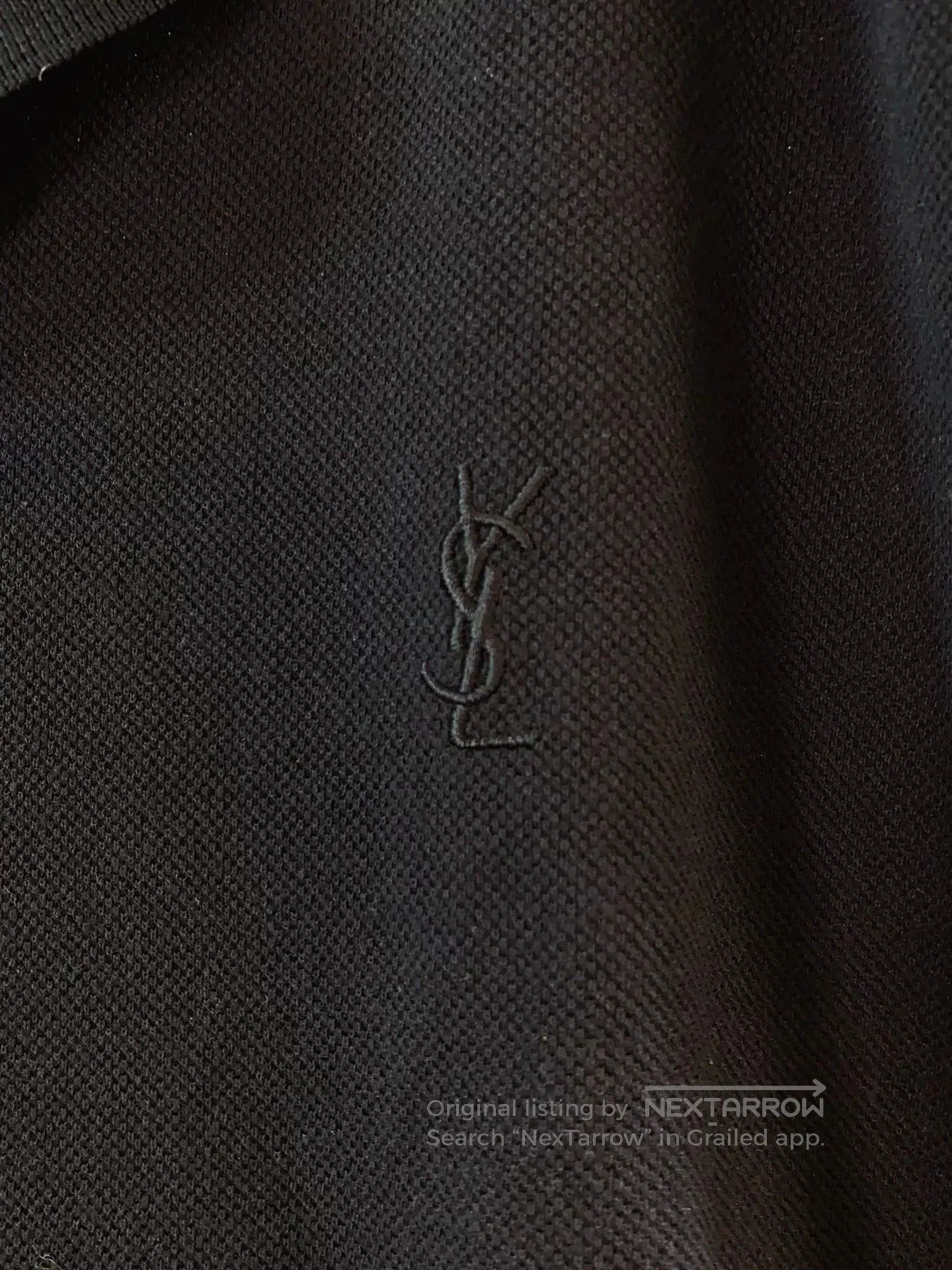 Saint Laurent Paris Saint Laurent YSL Black Sleeveless Polo Top. Size M / US 6-8 / IT 42-44 - 6 Thumbnail