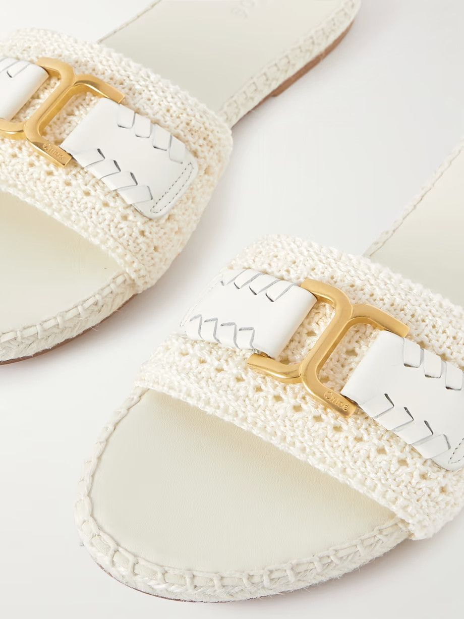 Chloe oc11z0625 Marcie Crocheted Slides in White Size US 11 / IT 41 - 4 Thumbnail