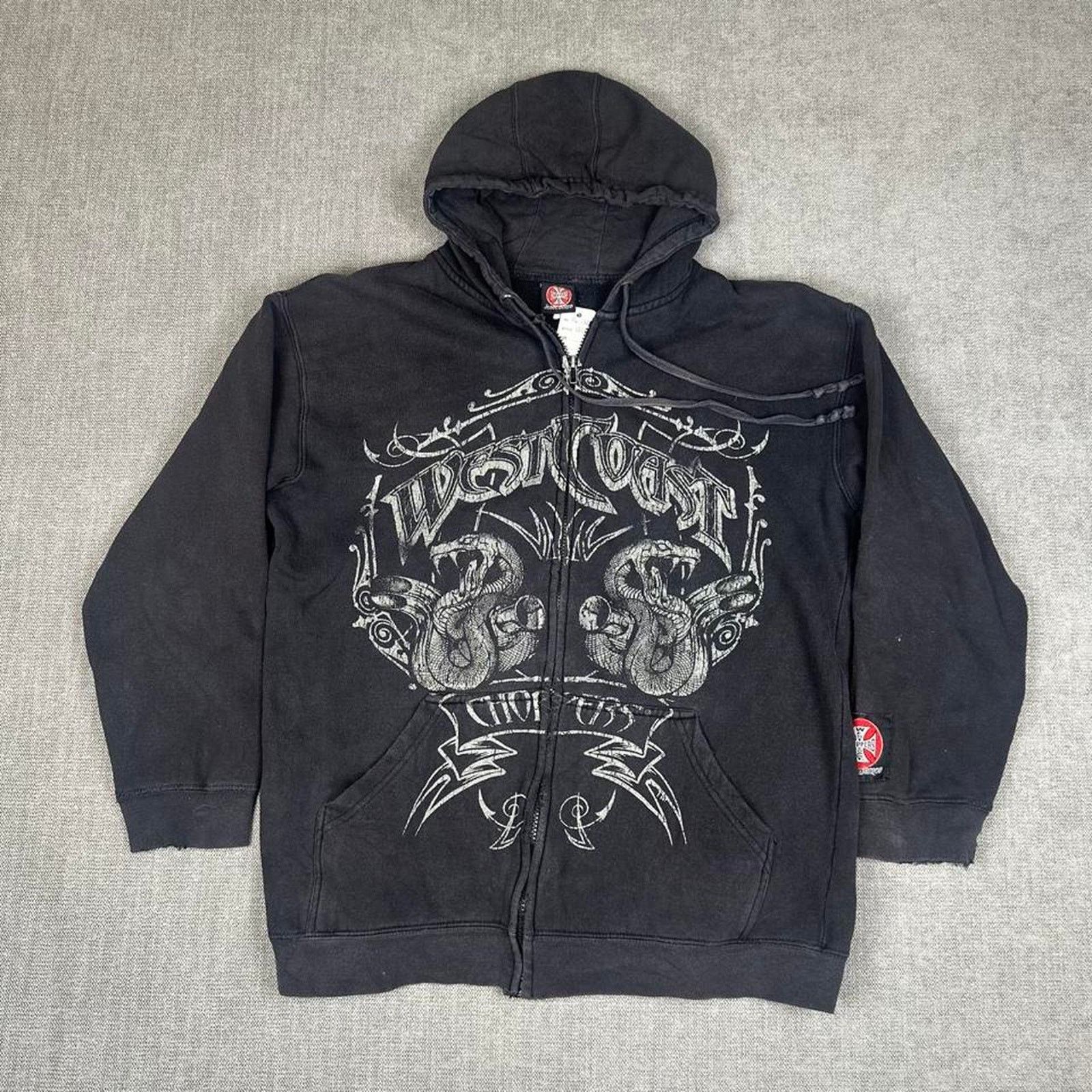 West Coast Choppers Vintage 1990s Faded Black West Coast Choppers