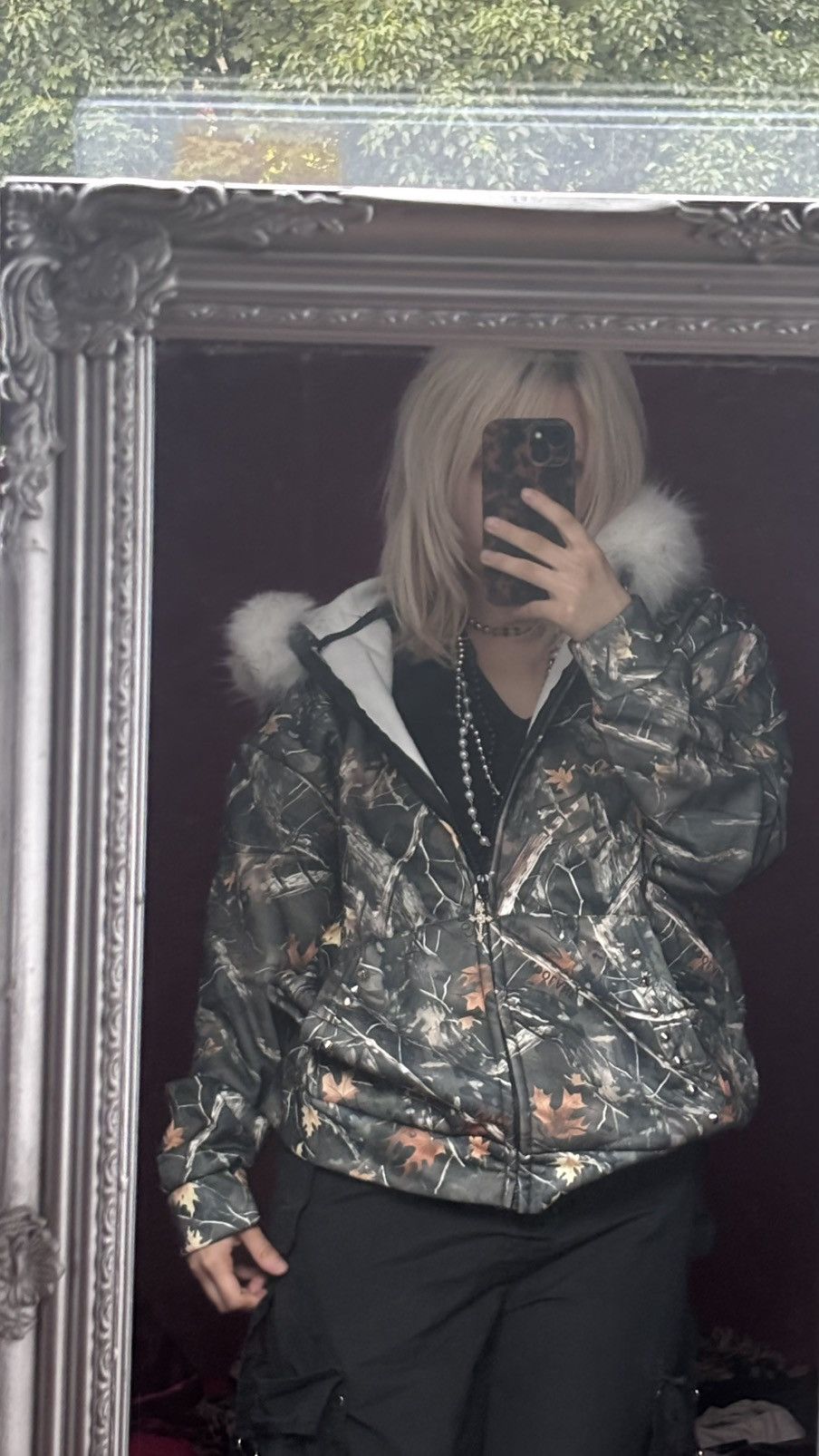 Other Reworked fur hood zip up camo hoodie Size L / US 10 / IT 46 - 3 Thumbnail