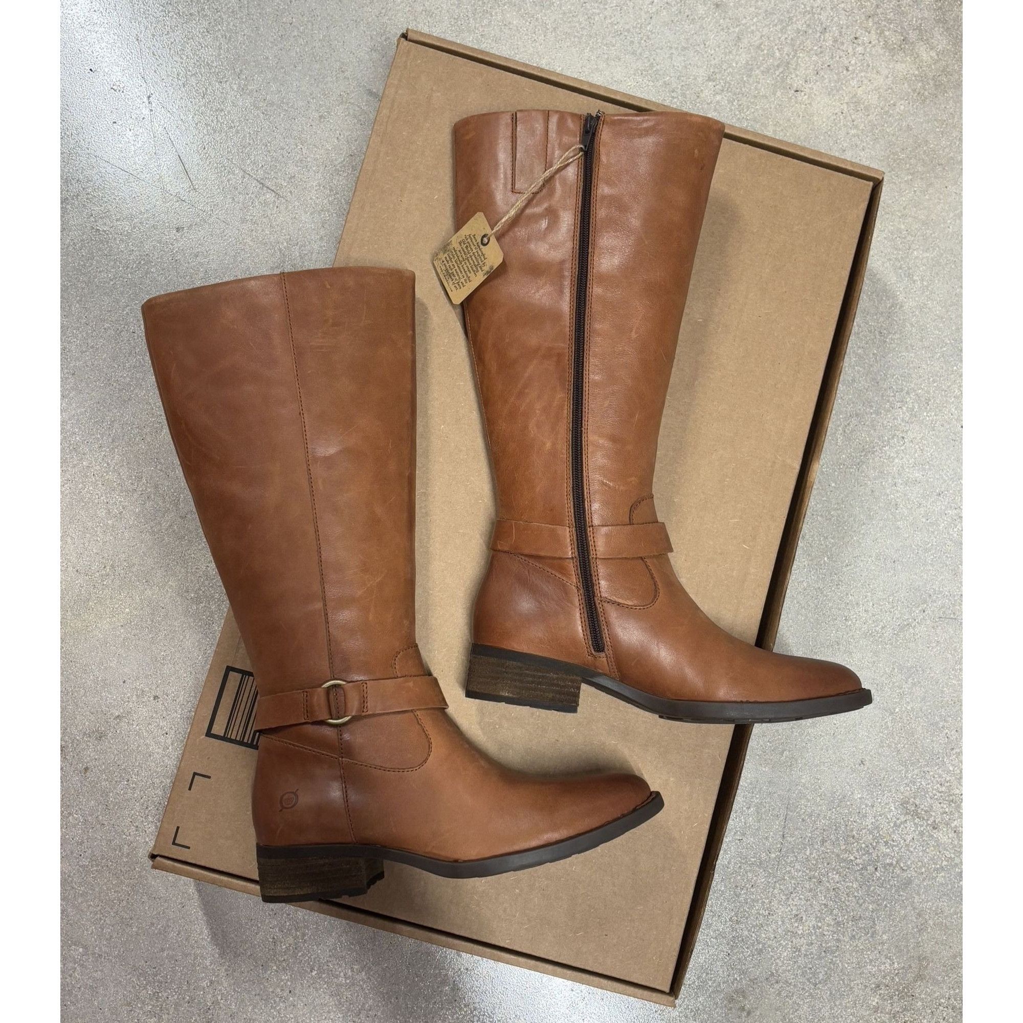 Born BORN / Saddler / Brown / Handcrafted / Leather / Knee-High / Size US 8.5 / IT 38.5 - 2 Thumbnail