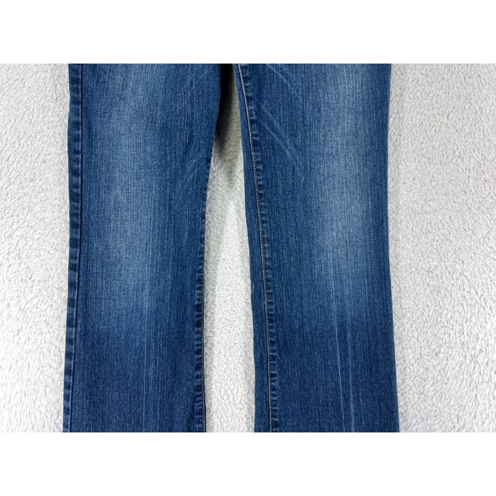 Vintage Outlooks Jeans Womens 3 L Blue Denim Bootcut Cotton Blend Stretch Low Rise Size 26" / US 2 / IT 38 - 5 Thumbnail