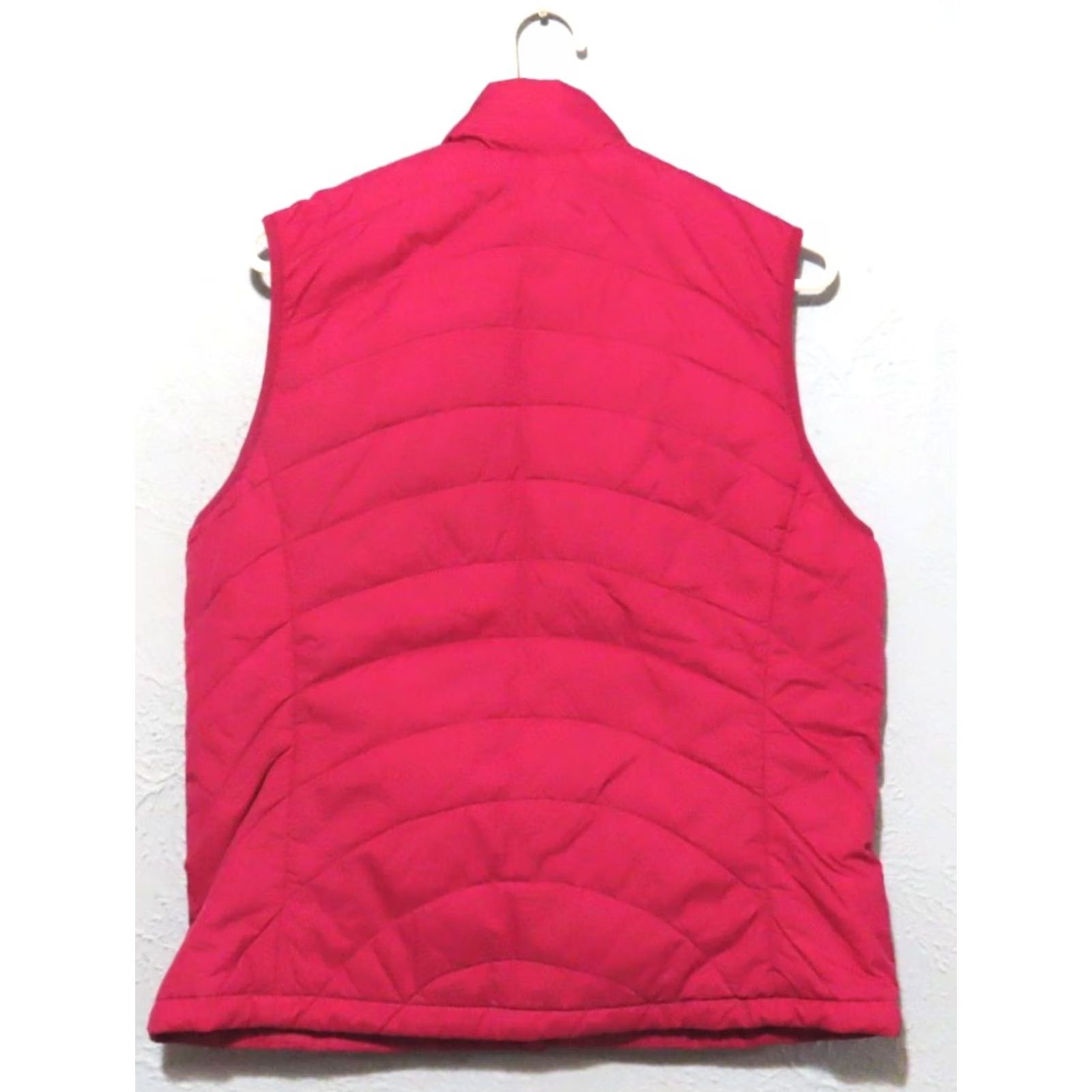 Lands' End VINTAGE Lands' End Thin Full Zip Puffer Vest Women's M Raspberry Pink Quilted Insulated Pockets Fall Winter Size M / US 6-8 / IT 42-44 - 6 Thumbnail