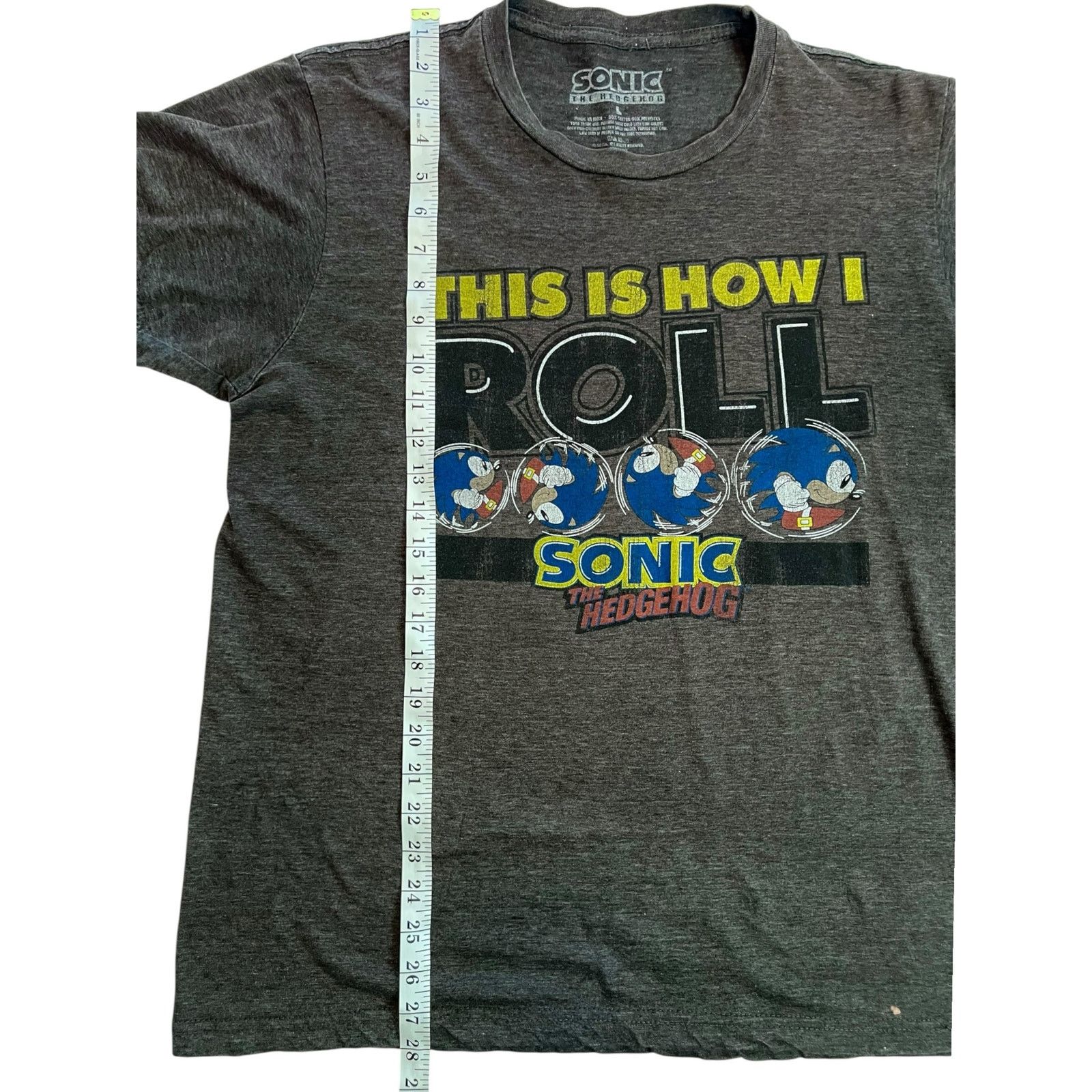 Other Sonic the Hedgehog This Is How I Roll Shirt Large Gray SEGA Size US L / EU 52-54 / 3 - 11 Thumbnail