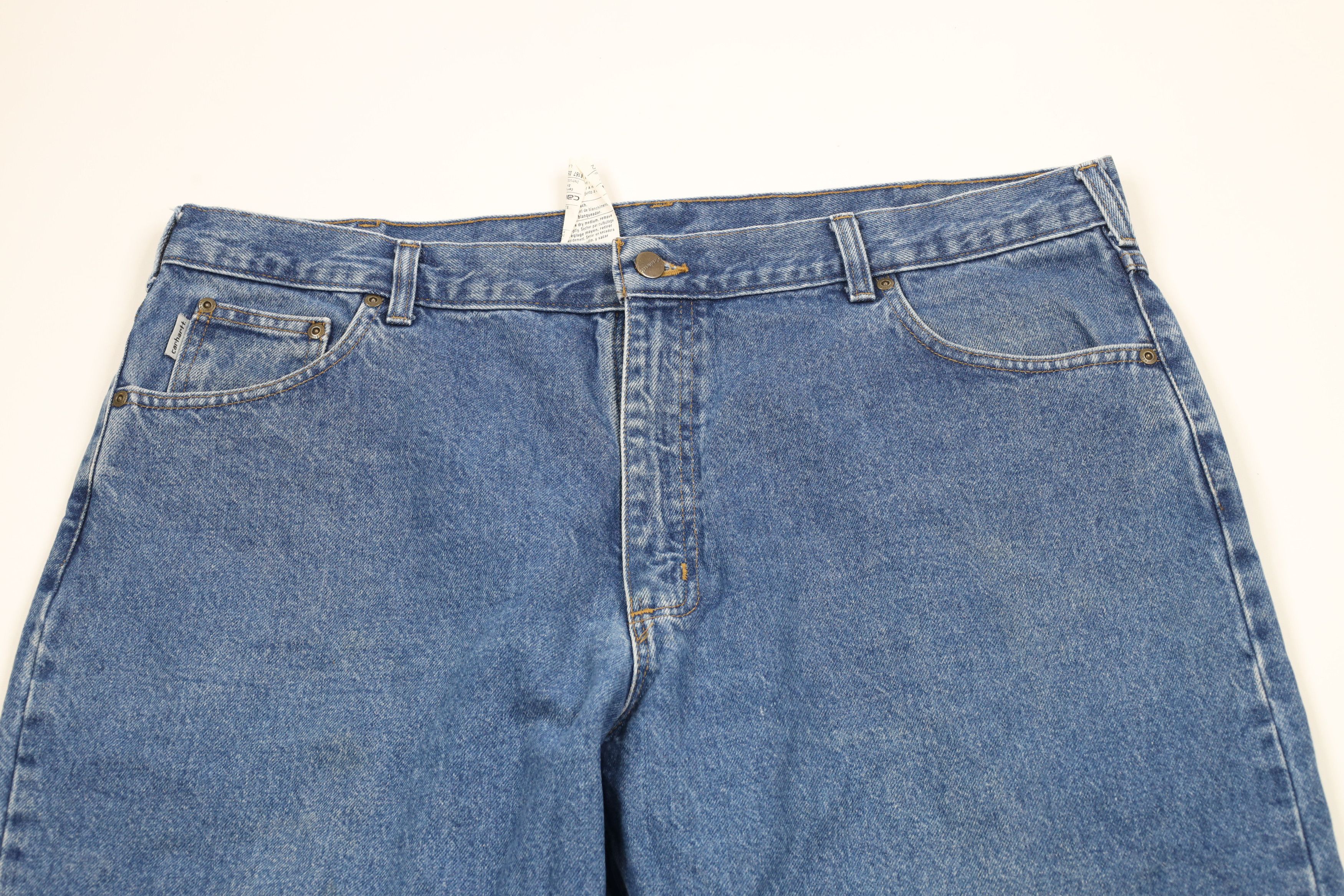 Carhartt × Vintage Vintage Carhartt Loose Fit Wide Leg Denim Jeans Blue Cotton Size US 42 / EU 58 - 2 Thumbnail