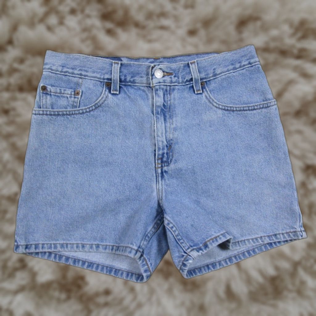 VINTAGE Levi's 955 Denim Shorts Jeans Women 9 Juniors 4