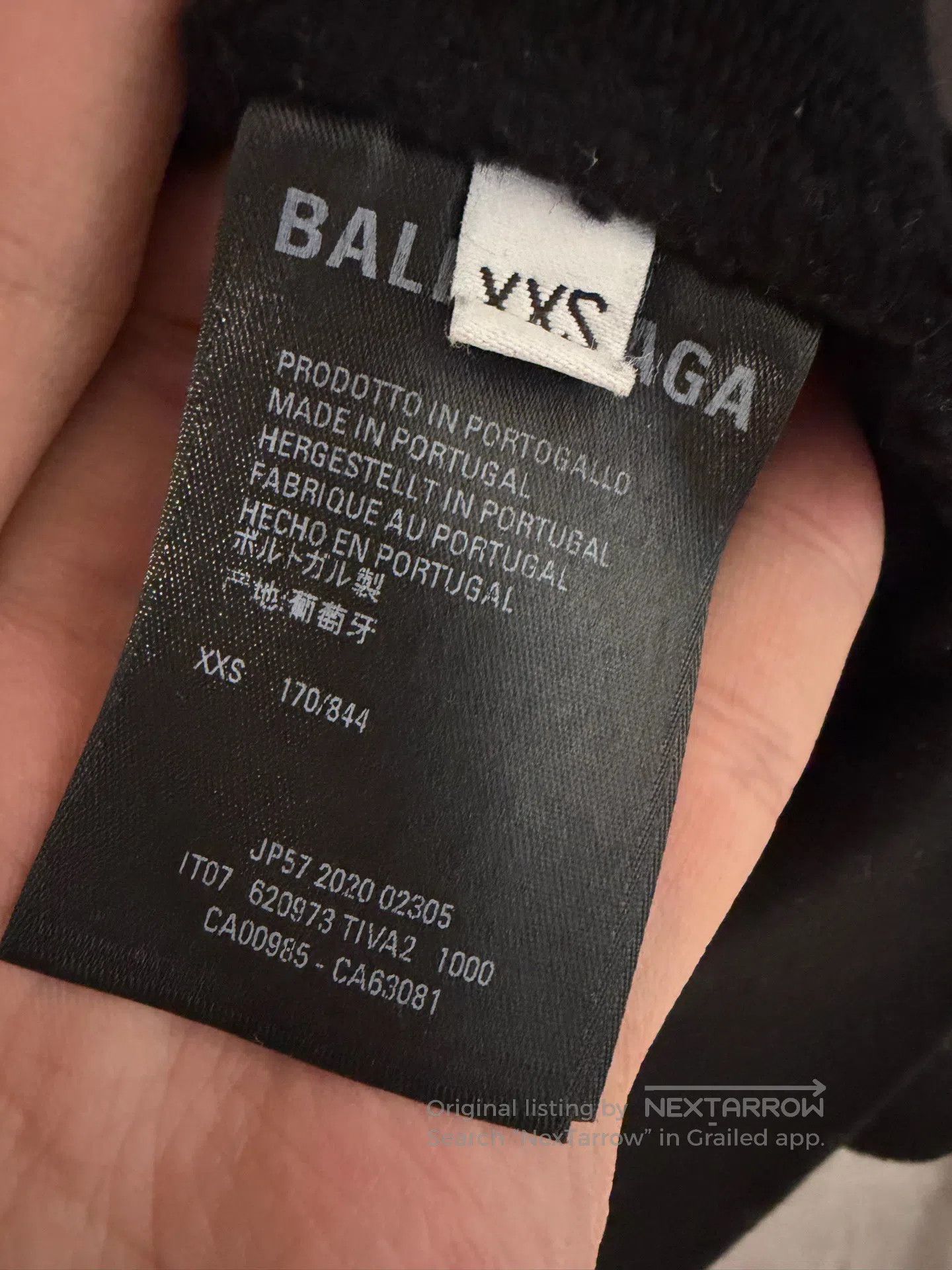 Balenciaga Balenciaga Black hooded sweatshirt with band portrait| Size US XXS / EU 40 - 4 Thumbnail