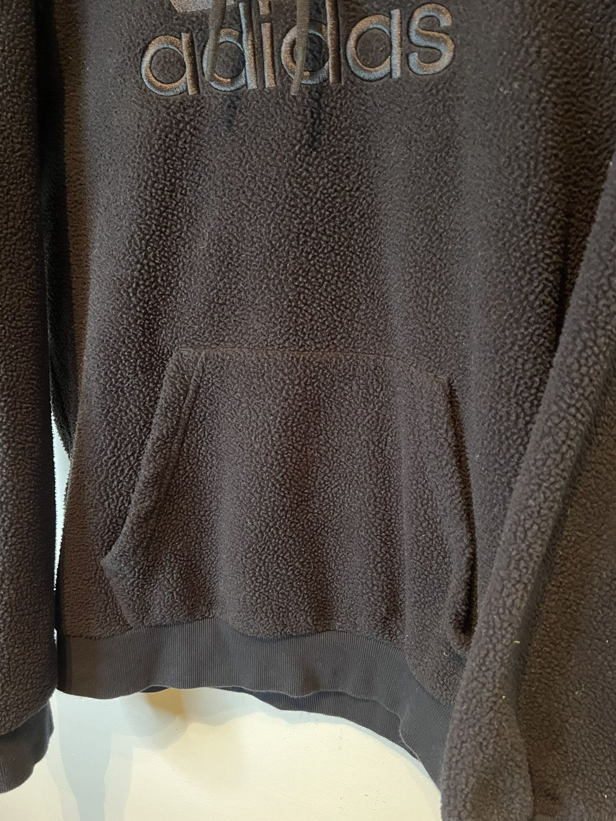 Adidas Adidas Men Black Sherpa Long Sleeve Hoodie Sweatshirts M Size US M / EU 48-50 / 2 - 3 Thumbnail