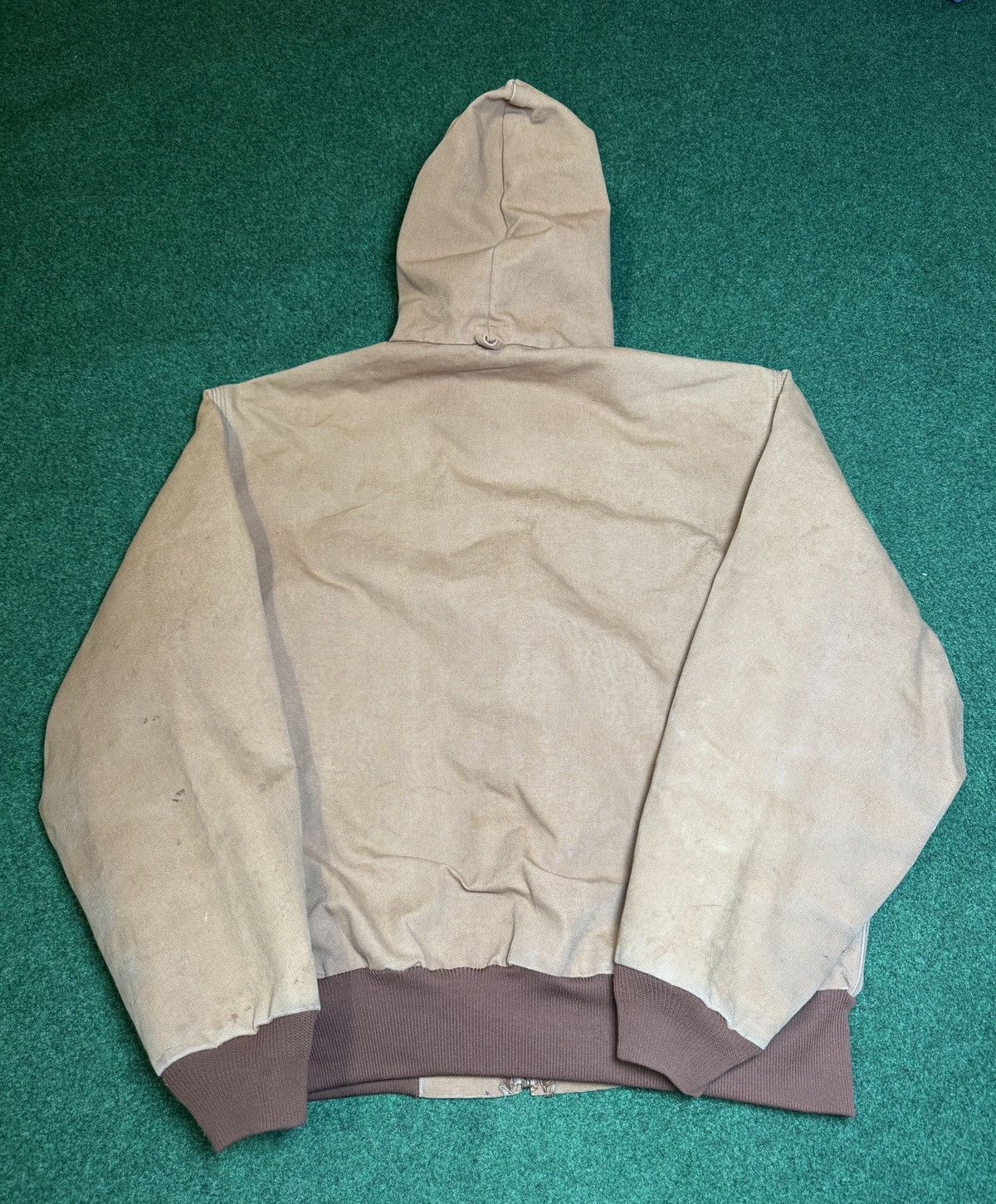 Carhartt × Vintage Vintage 90s Carhartt Work Quick Duck Beige Tan Jacket Size US XL / EU 56 / 4 - 3 Thumbnail