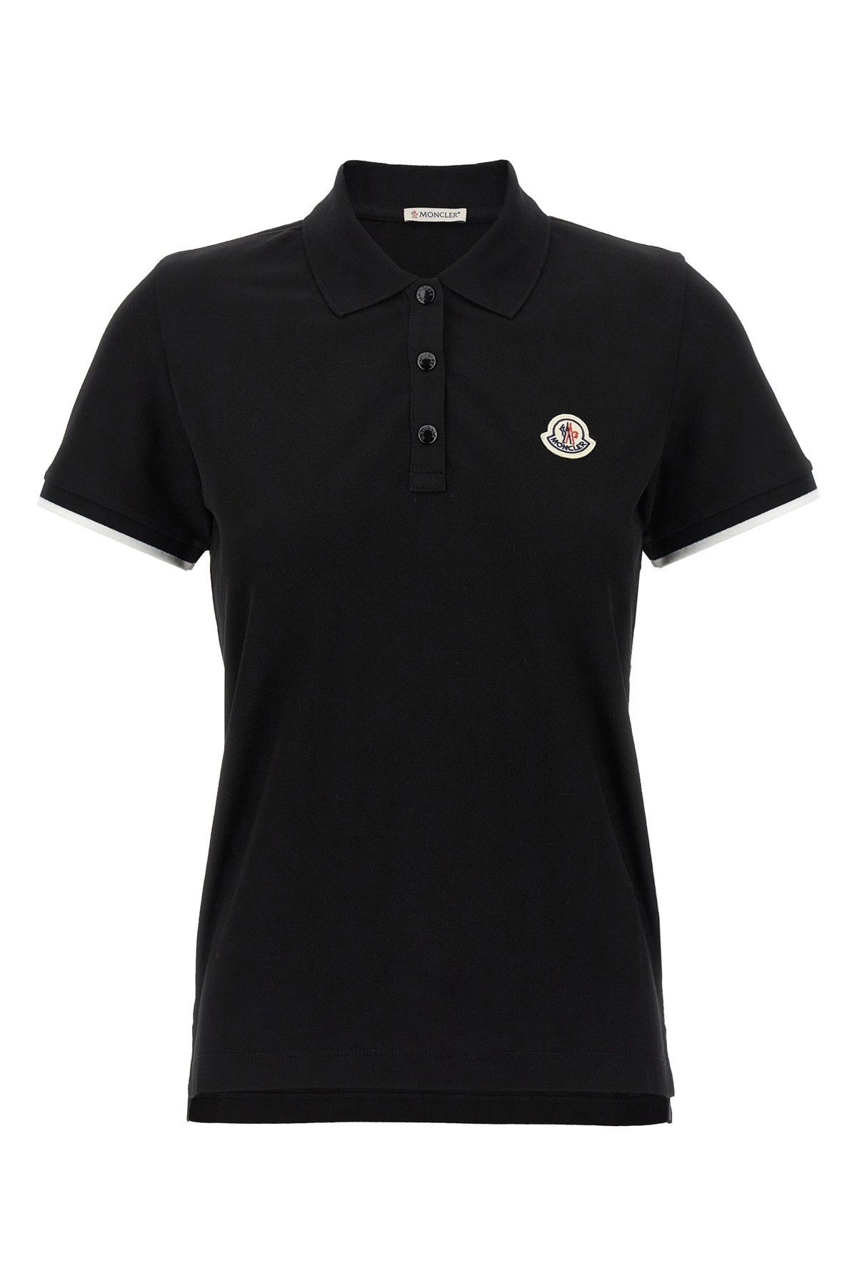 Logo patch polo shirt
