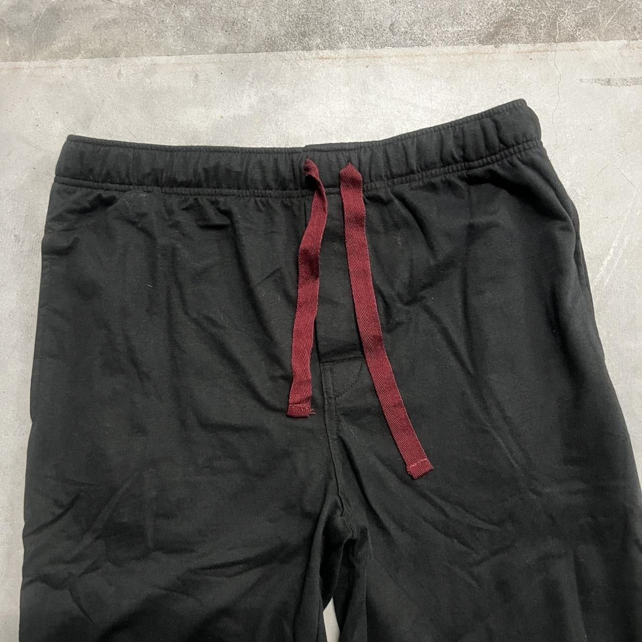 Japanese Brand × Vintage Vintage Y2K Baggy Black Loungewear Sweatpants! Size US 36 / EU 52 - 4 Thumbnail