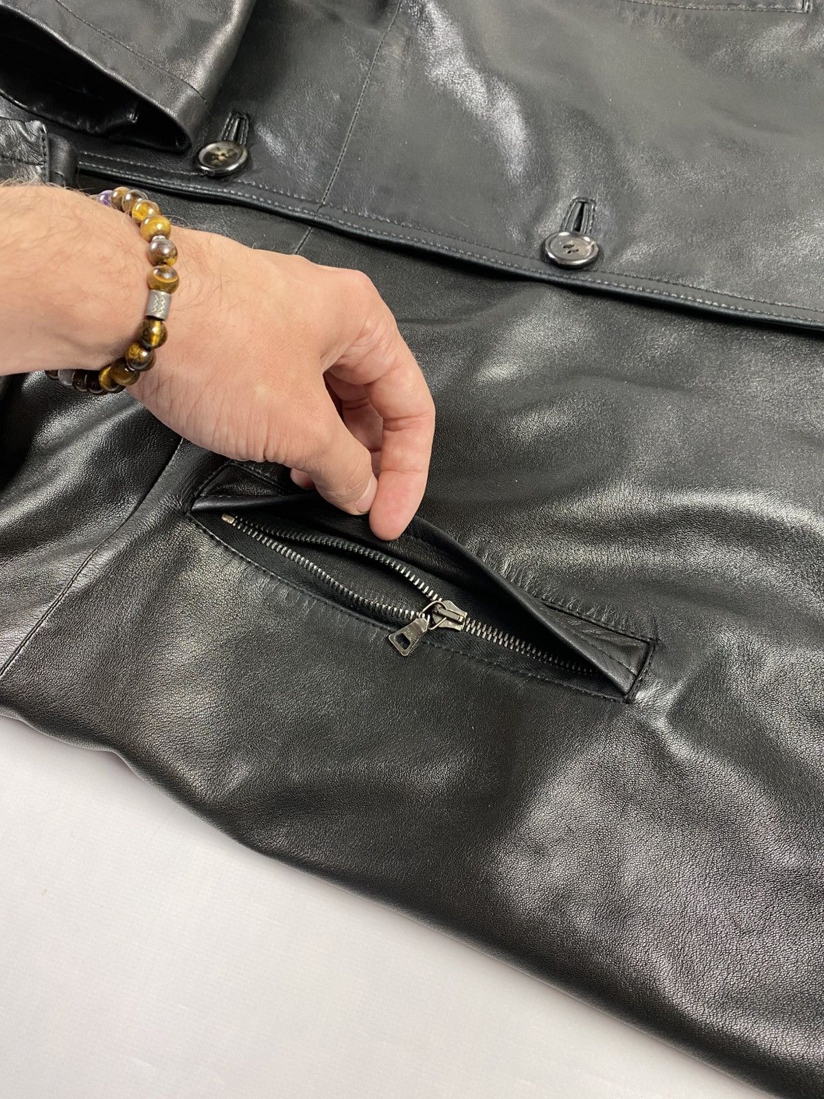 Prada Prada Leather Jacket, Coat + Neylon Vest Size US XL / EU 56 / 4 - 11 Thumbnail