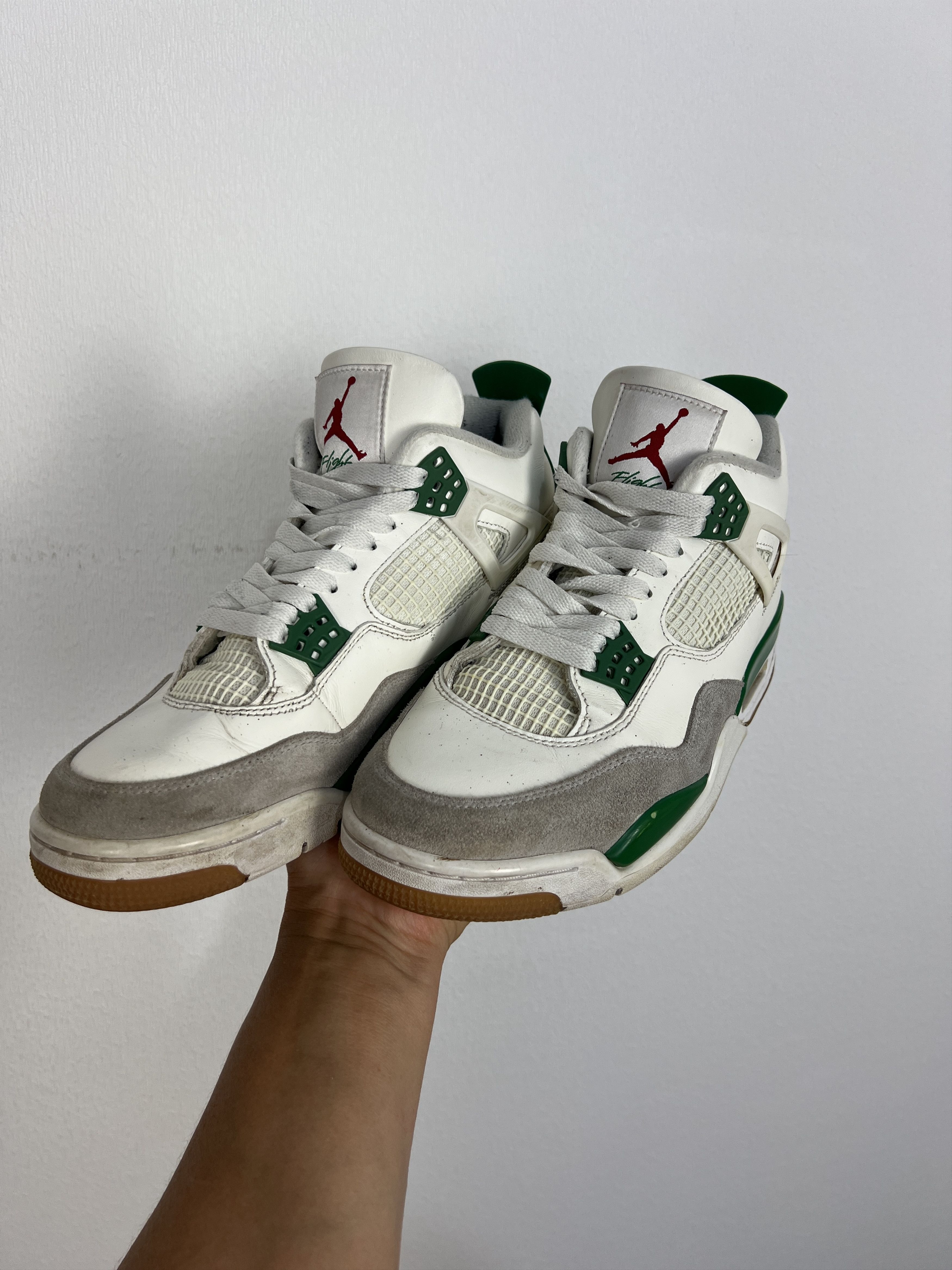 Nike Size US 9.5 Jordan 4 Retro SP x Nike SB Mid Pine Green Size US 9.5 / EU 42-43 - 3 Thumbnail