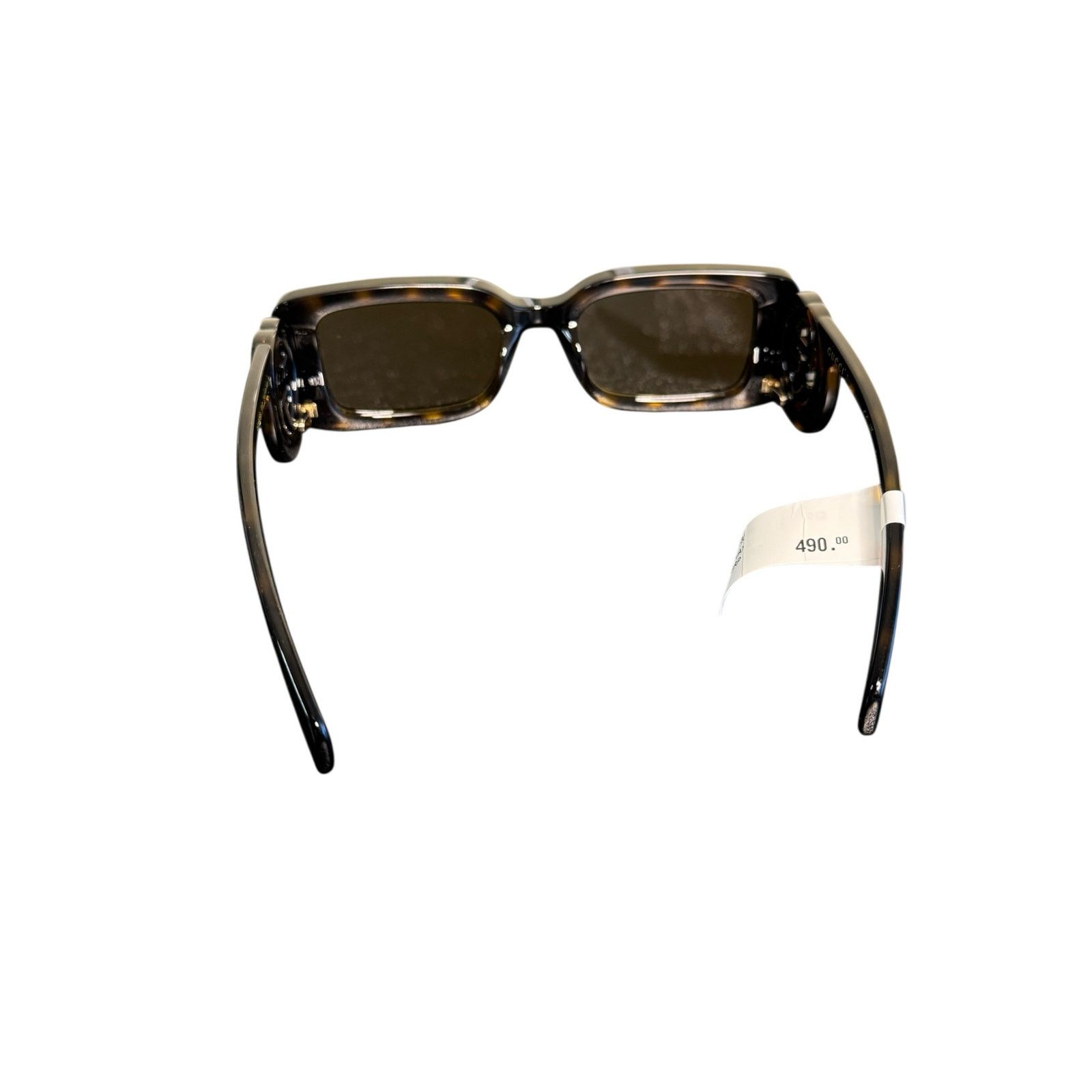 Gucci Gucci NWT Rectangular Frame GG Sunglasses in Tortoiseshell Size ONE SIZE - 8 Thumbnail