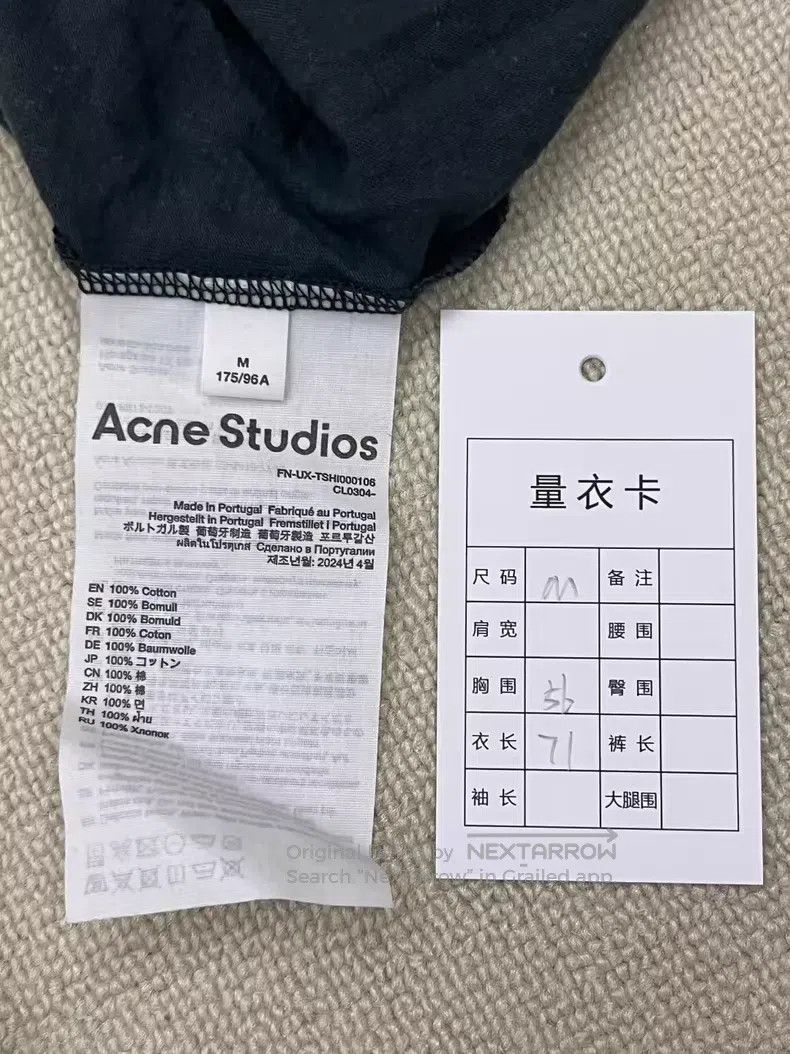 Acne Studios Acne Studios Leather patch letter logo washed loose round Size US M / EU 48-50 / 2 - 4 Thumbnail