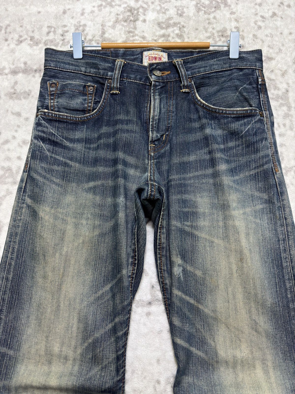 Edwin Vintage Edwin Claw Mark Distressed Denim Jeans Size US 32 / EU 48 - 3 Thumbnail