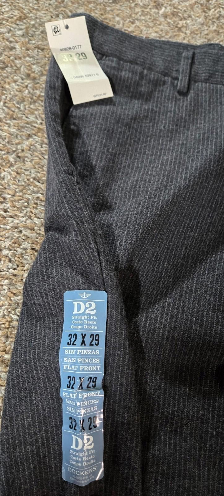Dockers Dockers Signature D2 Pants NWT Men 32x29 Pinstriped Straight Size US 32 / EU 48 - 2 Thumbnail