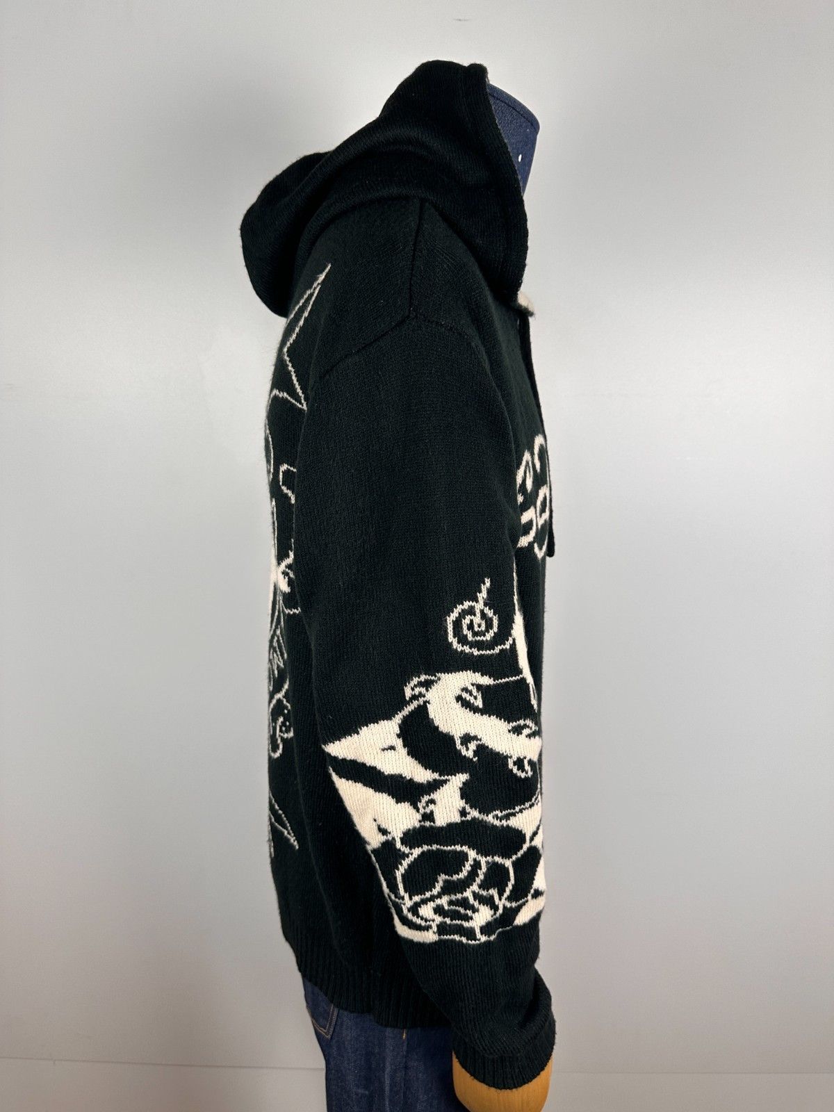 Ed Hardy Ed Hardy Knitted Love Kills Zip Through Hoodie Mens Size M Size US M / EU 48-50 / 2 - 6 Thumbnail
