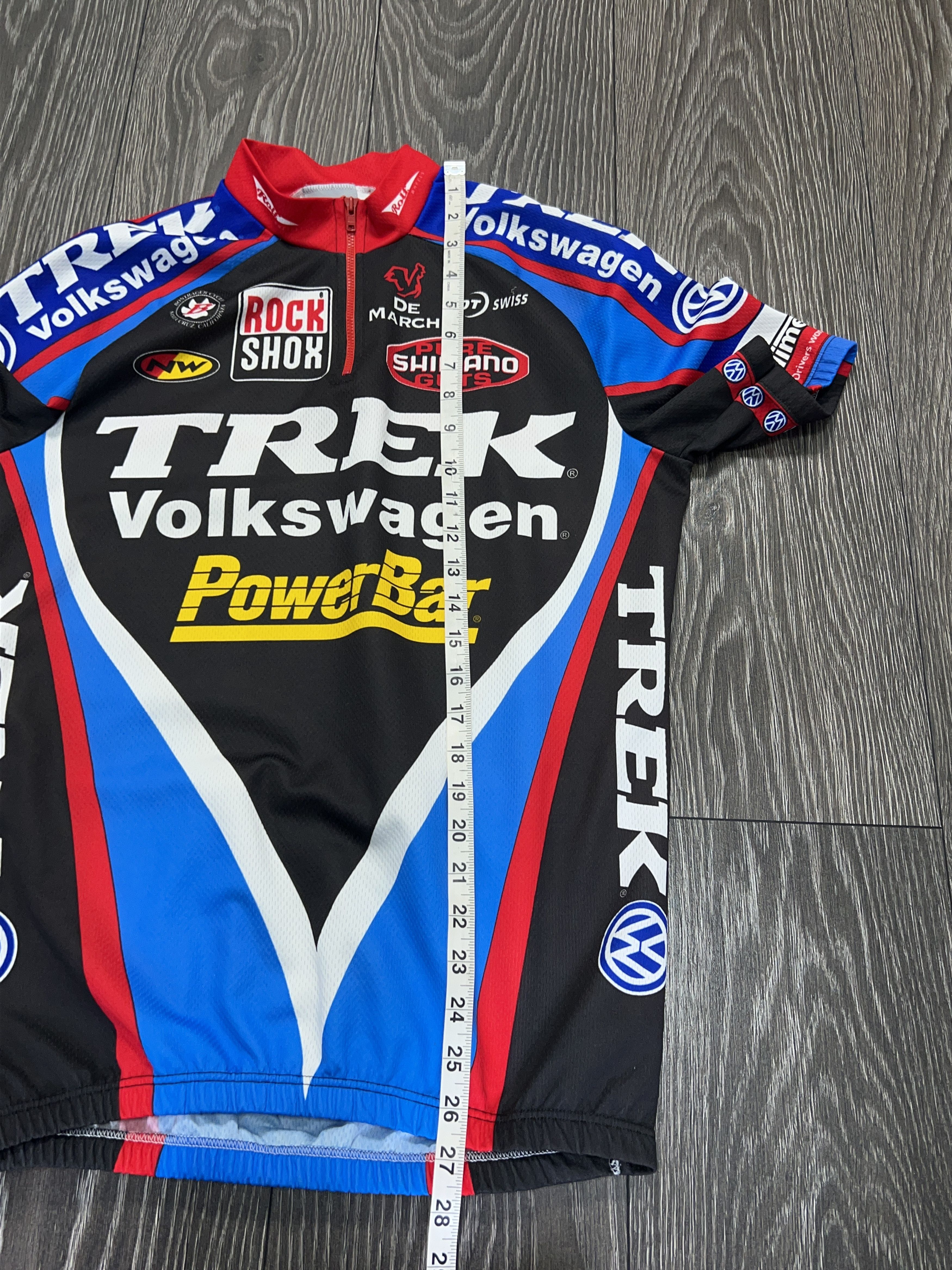 Vintage Trek Volkswagen Shimano De Marchi Cycling Jersey Shirt Size US M / EU 48-50 / 2 - 8 Thumbnail