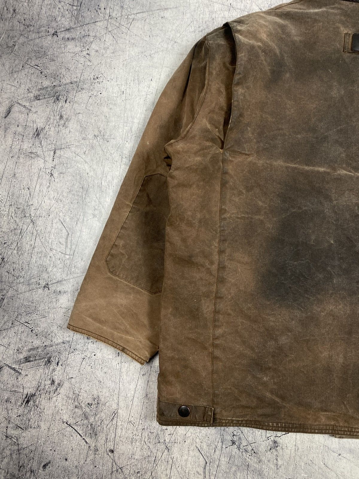 Barbour Barbour Bushman Waxed Jacket Brown Distressed Workwear Size US XXL / EU 58 / 5 - 23 Thumbnail