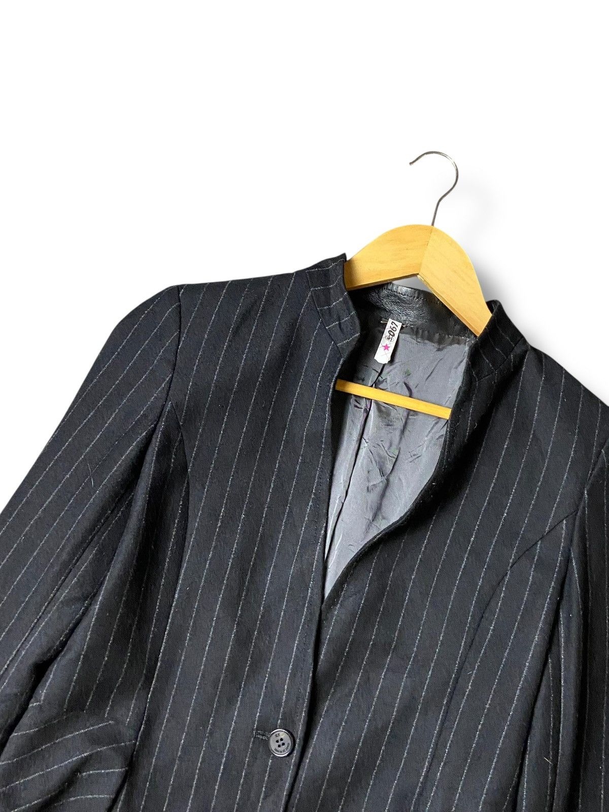 Designer × Japanese Brand × Vintage K.T Kiyoko Takase Stripes Light Coat (125) Size US XXS / EU 40 - 4 Thumbnail