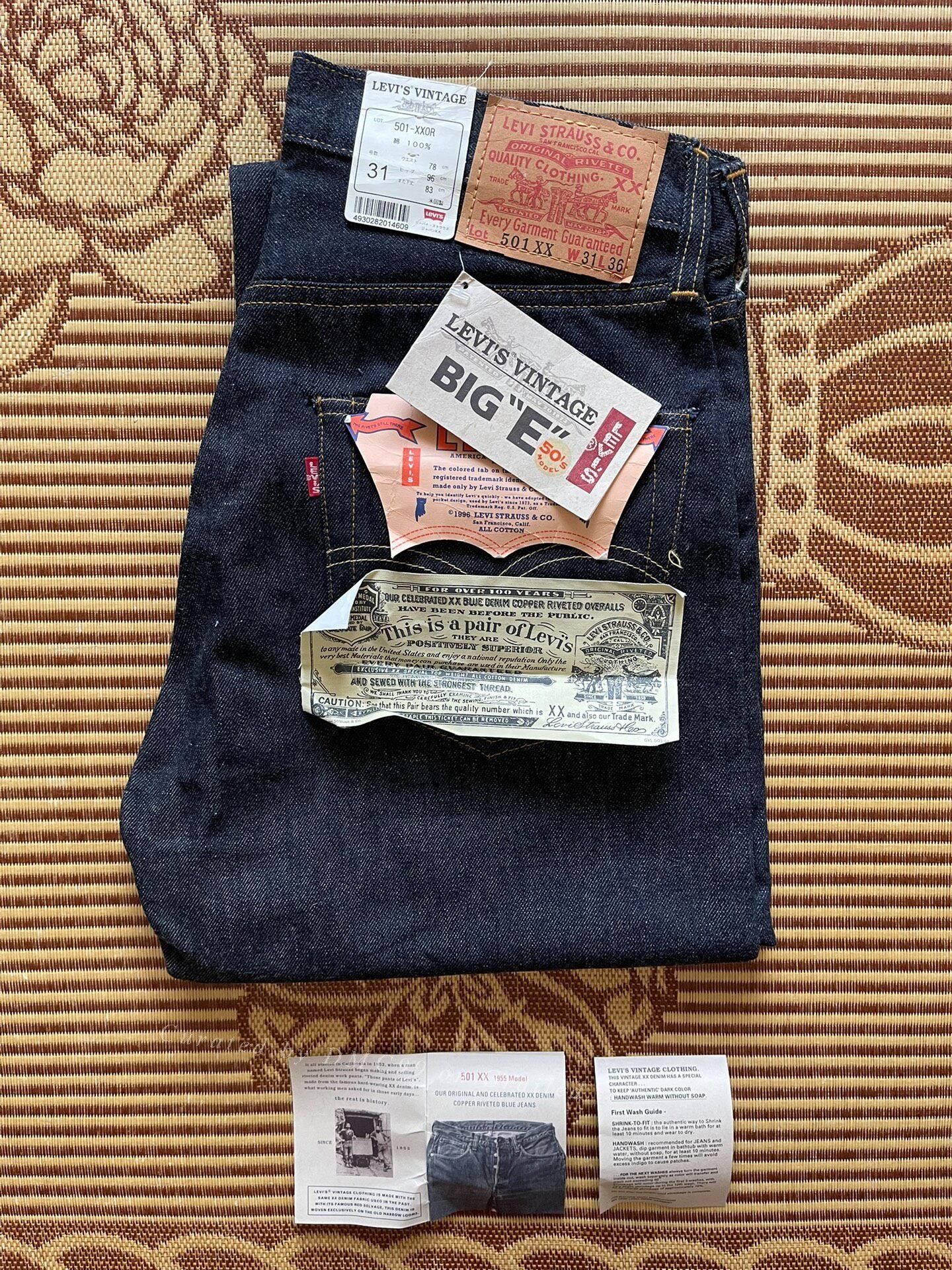 Levi's Vintage Clothing Levi's LVC 501xx 1955 Denim Jeans Size US 33 - 1 Thumbnail