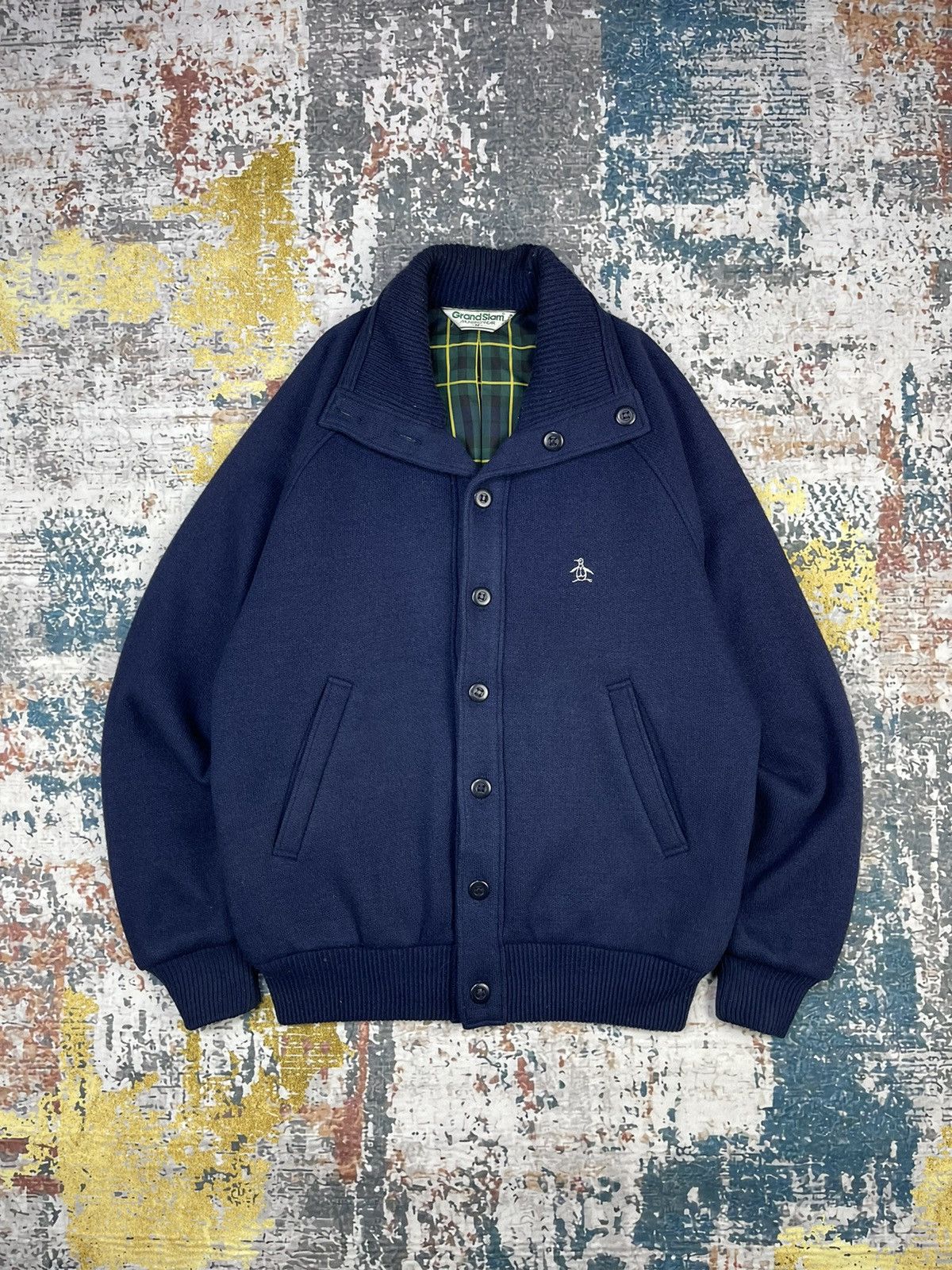 Grand Slam Vintage Grandslam Navy Button Up Jacket Size US M / EU 48-50 / 2 - 1 Thumbnail
