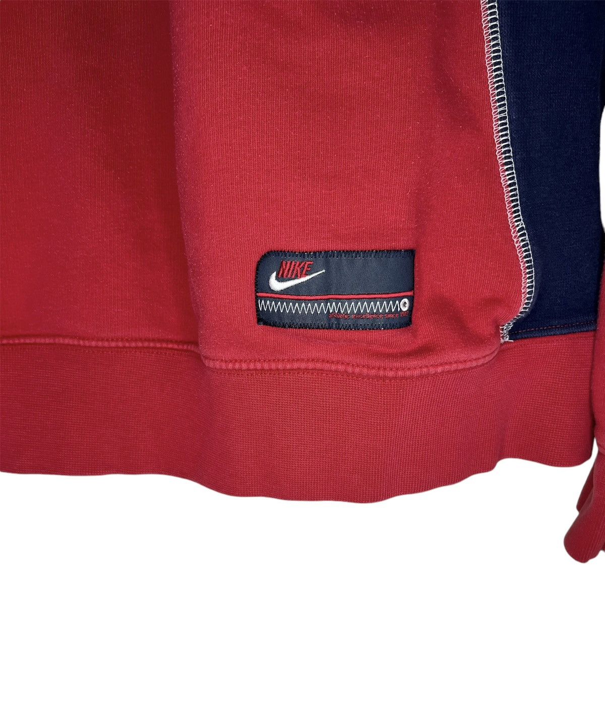 Vintage Vintage Y2k 2000s Nike Spellout Hoodie Size US XL / EU 56 / 4 - 4 Thumbnail