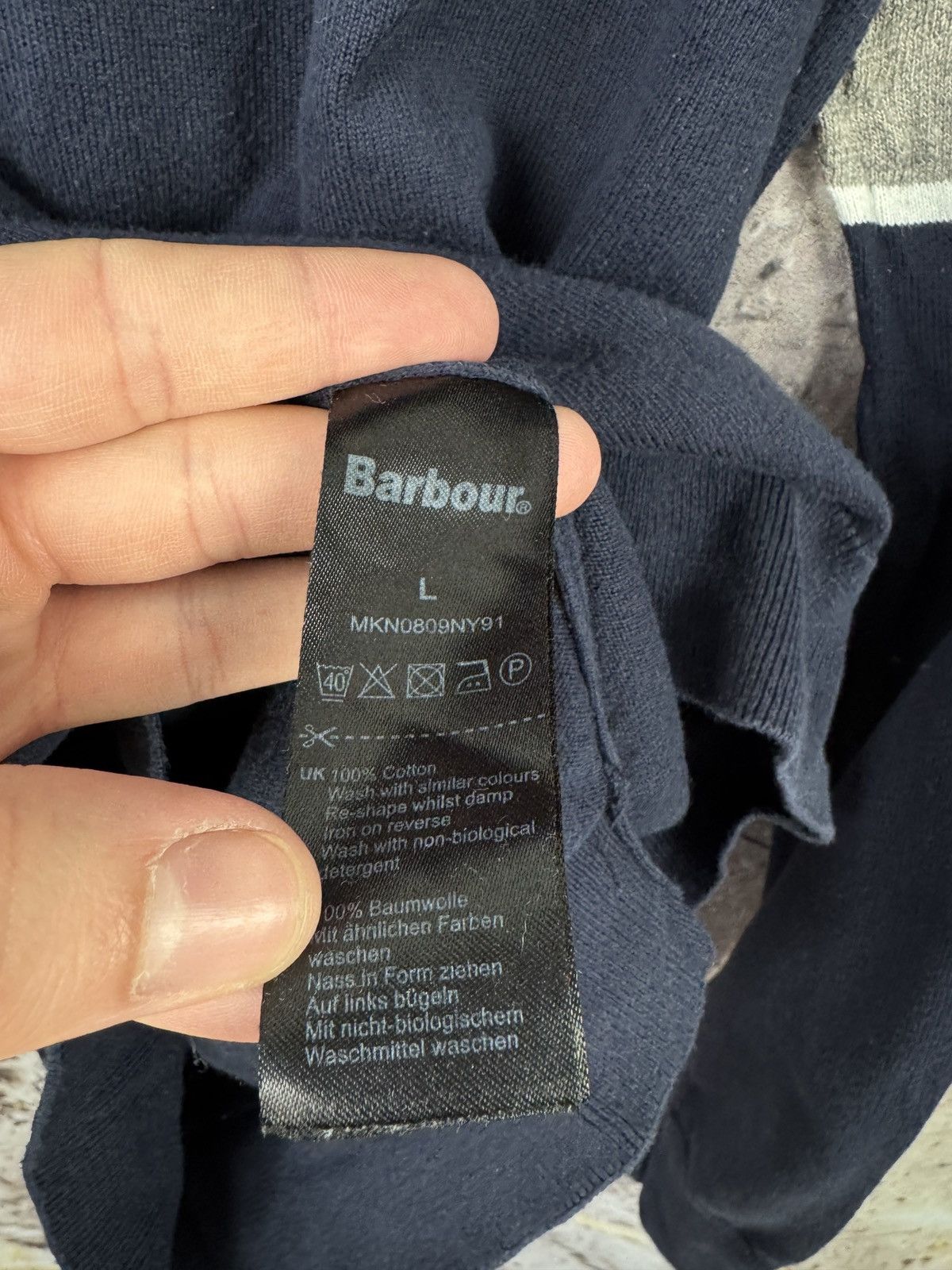 Barbour Mens Barbour International Pullover Sweatshirt Size L Size US L / EU 52-54 / 3 - 7 Thumbnail