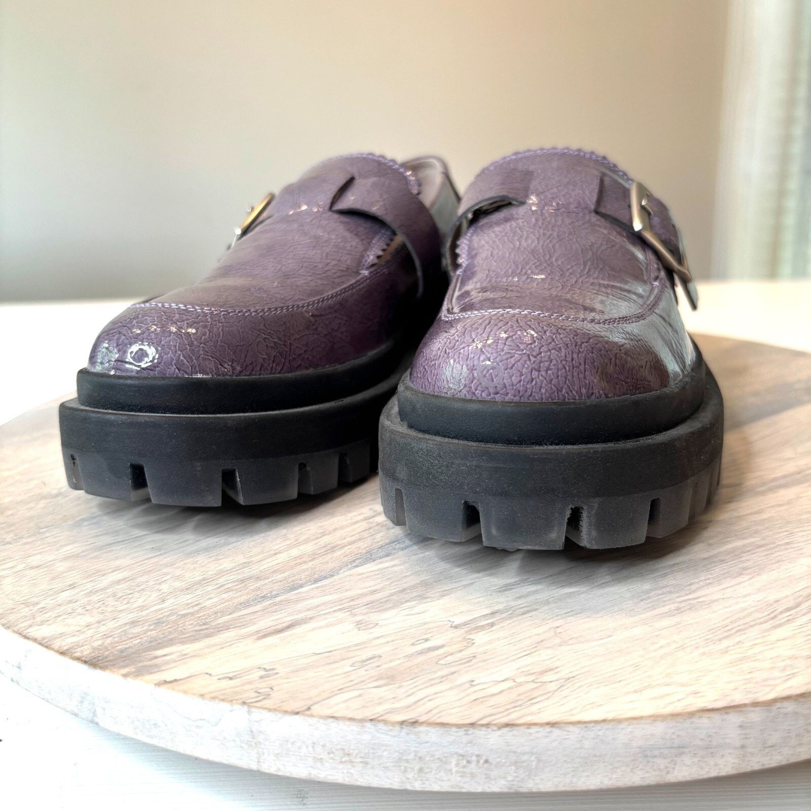 Free People Free People Mackensie MJ Loafer Purple Patent Leather Sz 7.5 Size US 7.5 / IT 37.5 - 5 Thumbnail