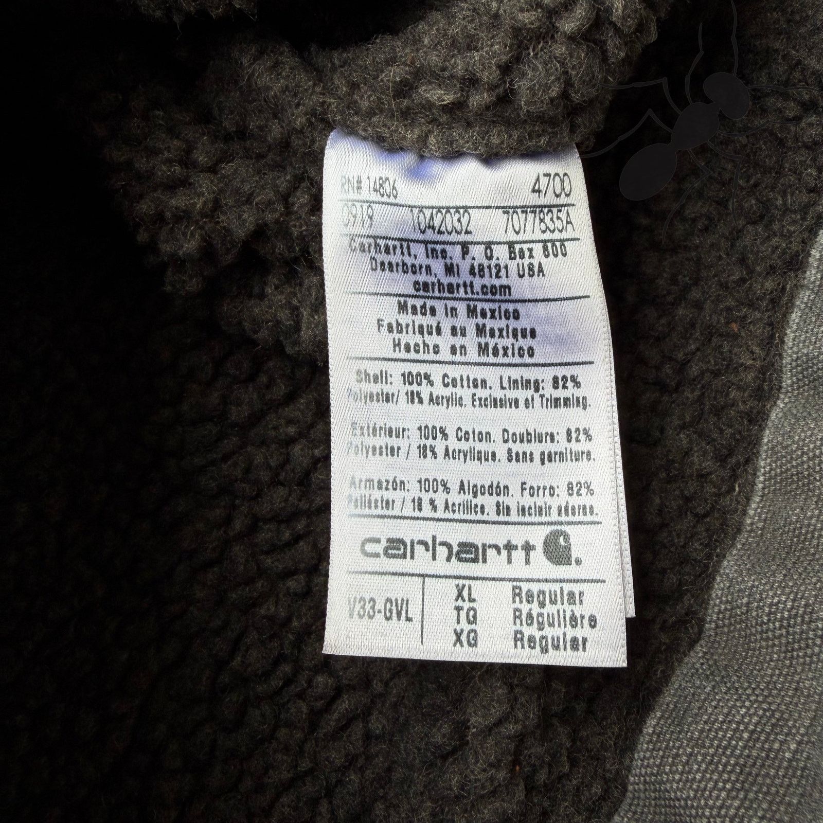 Carhartt × Vintage Carhartt V33 GVL gray Sherpa work wear vest Size US XL / EU 56 / 4 - 3 Thumbnail