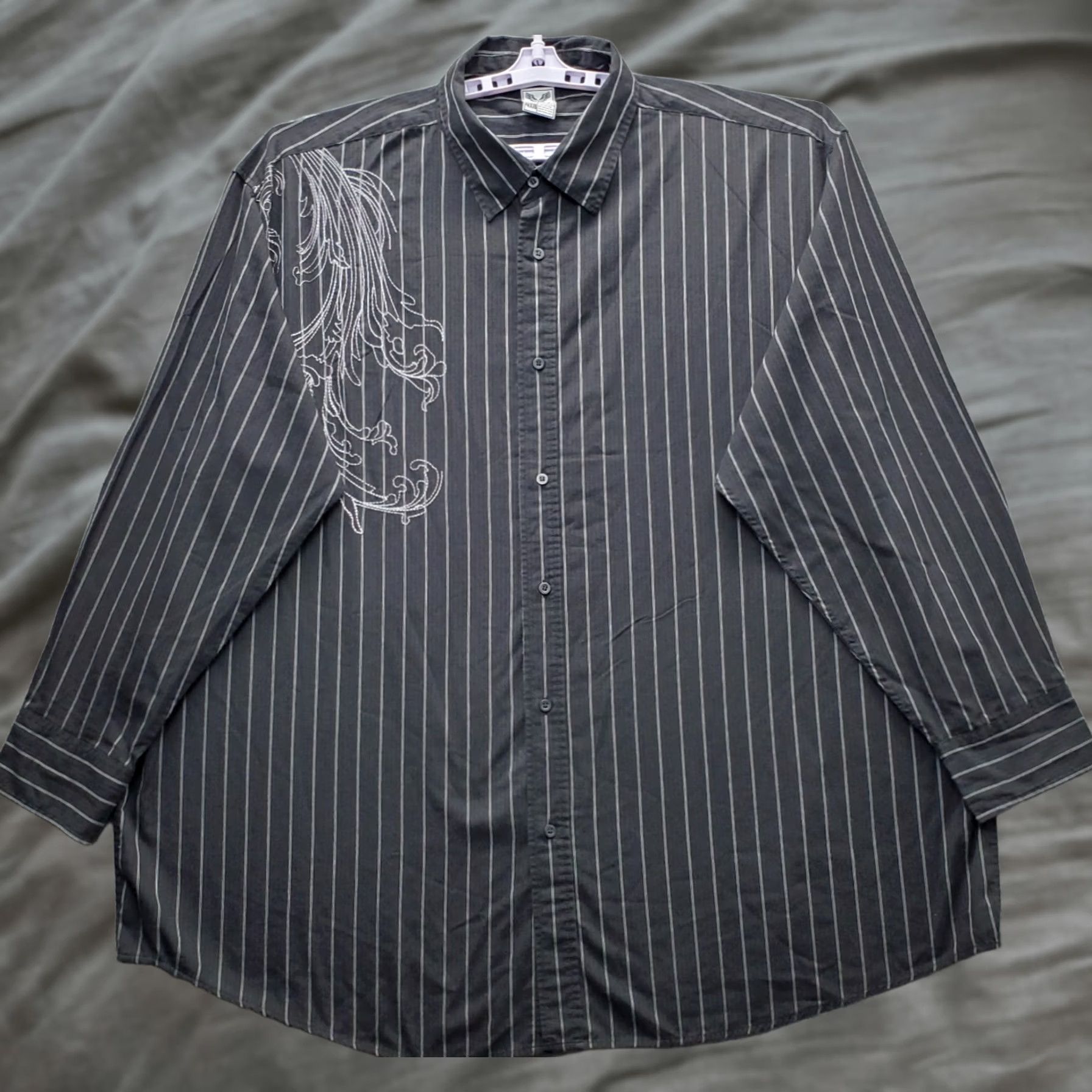 Avirex Avirex Mens 4XB Multi Striped Embroidered Long Sleeve Collared Button Up Shirt Size US XXL / EU 58 / 5 - 1 Thumbnail