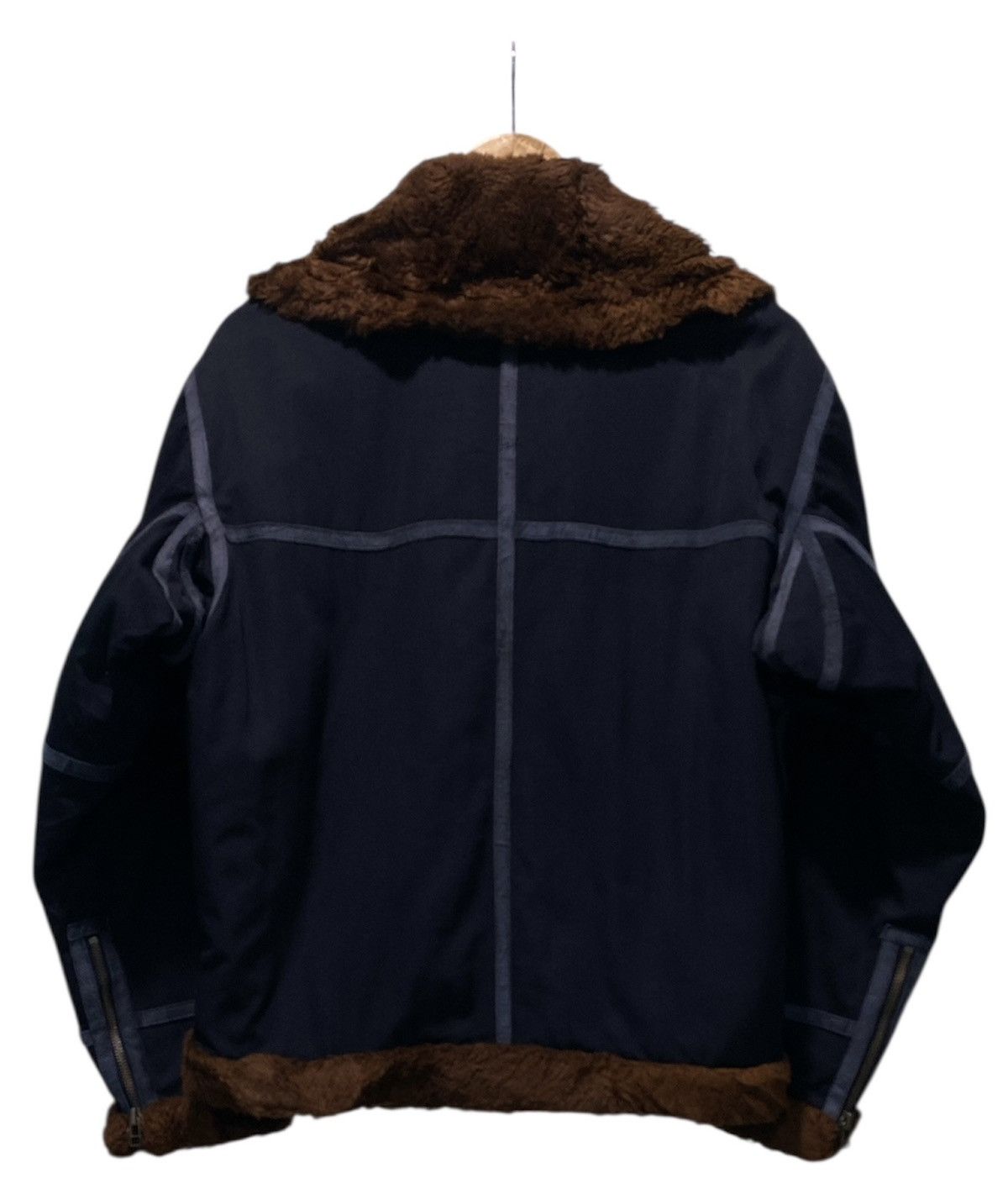 Jean Paul Gaultier Rare Jean Paul Gaultier Femme Faux Fur Aviator Flight Jacket Size L / US 10 / IT 46 - 3 Thumbnail