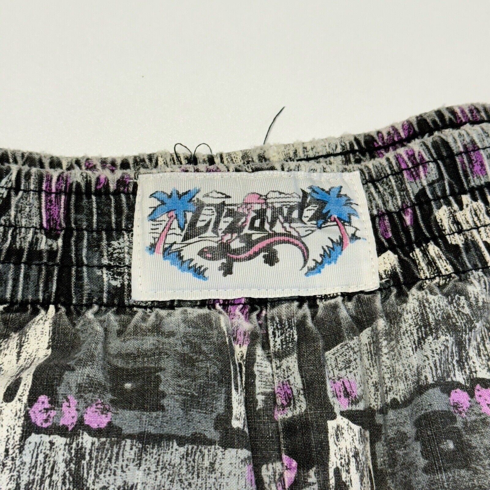 Vintage Vintage Lizardz Pants Baggy 90s Beach Workout Elastic Waist Size US 32 / EU 48 - 3 Thumbnail