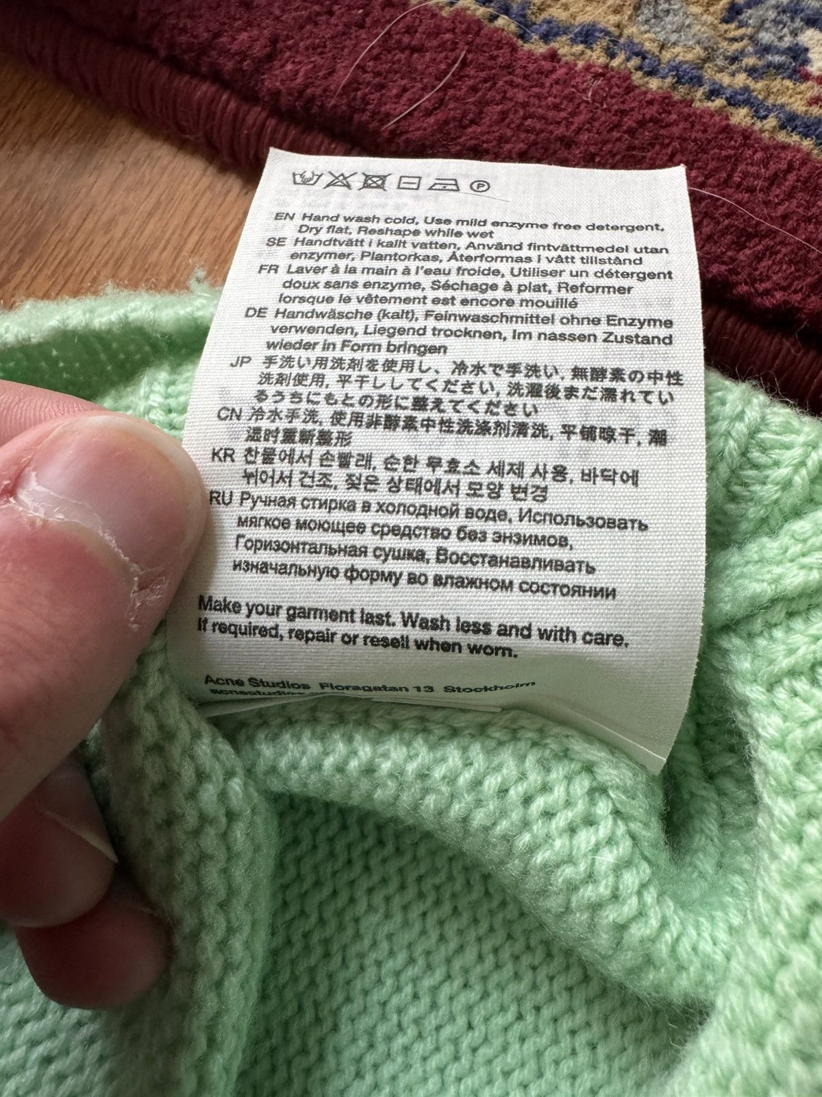 Acne Studios Green Pilled Sweater Size US M / EU 48-50 / 2 - 6 Thumbnail