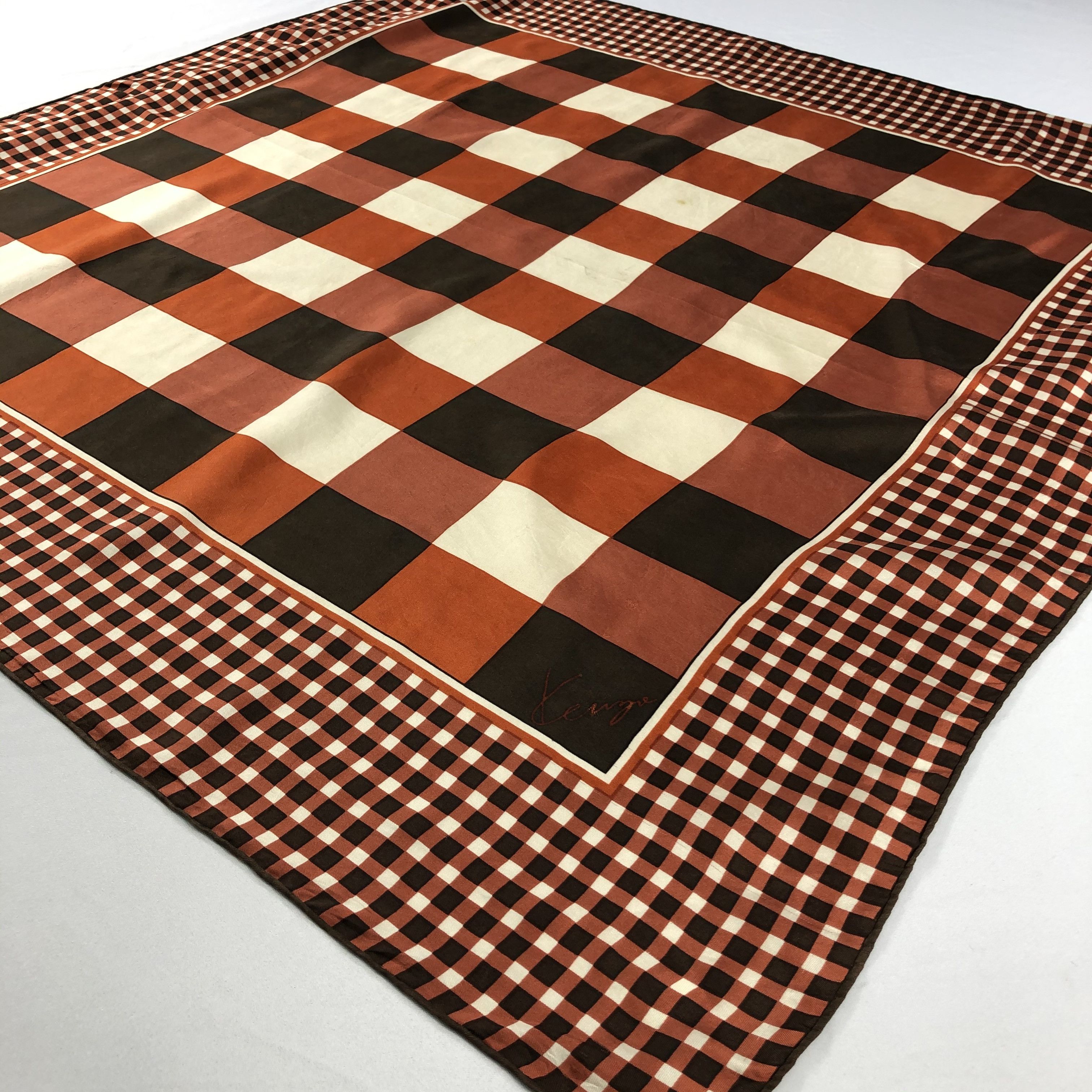 Vintage Vintage Kenzo Silk Scarf Size ONE SIZE - 3 Thumbnail