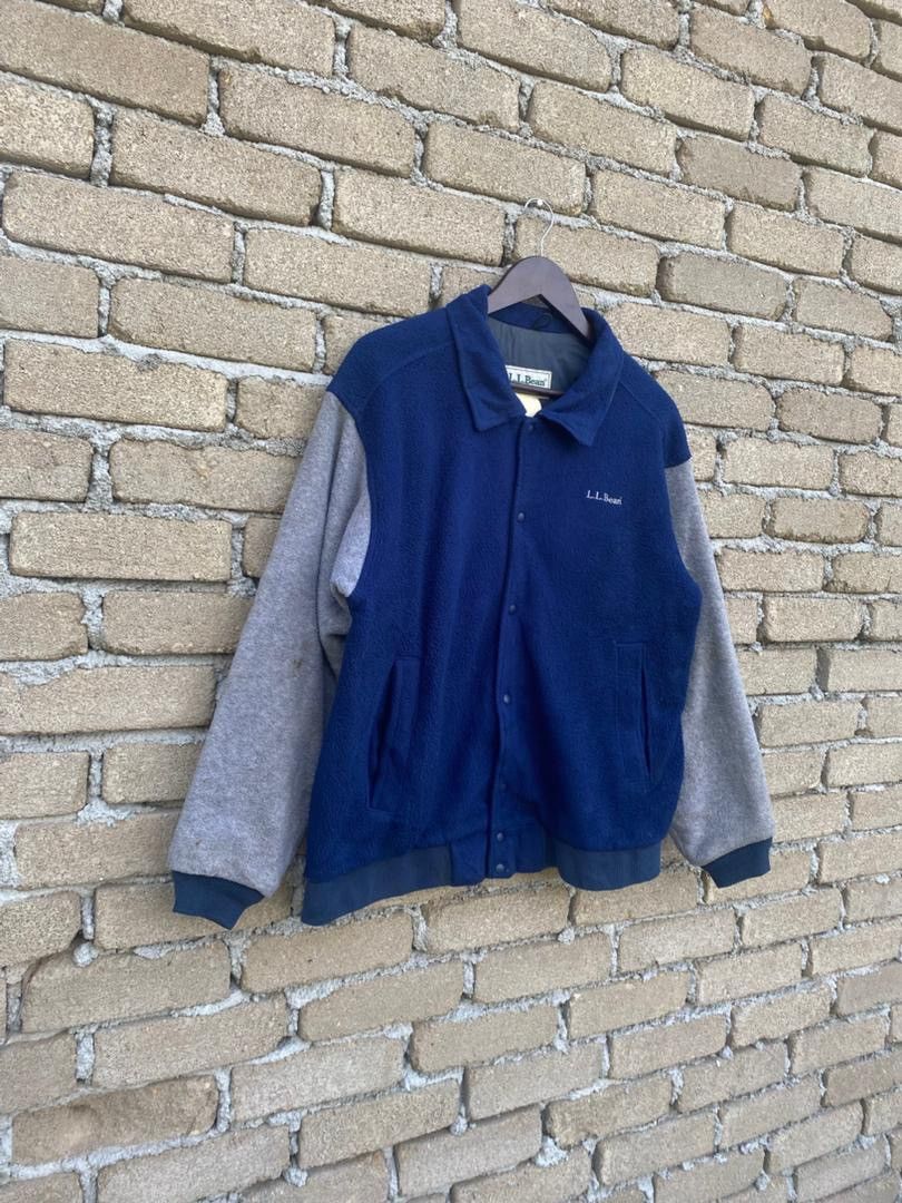 L.L. Bean Vintage LL Bean Fleece Jacket Snap Button Size US L / EU 52-54 / 3 - 2 Thumbnail
